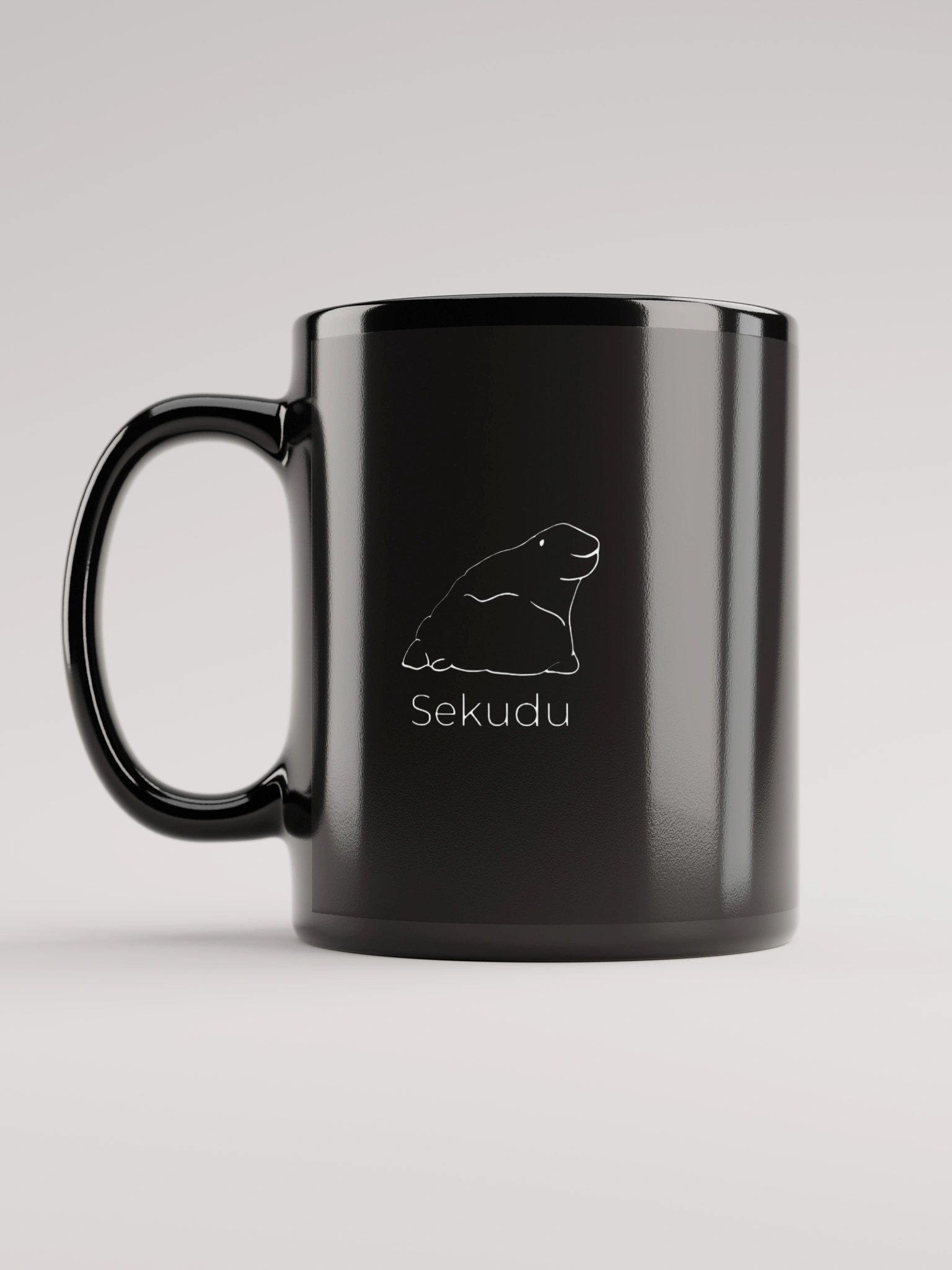 Sekudu Black Glossy Mug product image (1)