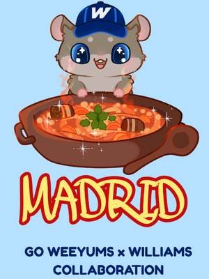 I’m super excited to have  the opportunity to collaborate  with @Atlassian Williams F1 Team to create another Weeyums Hammy badge for Madrid! 🇪🇸 It was so much fun to draw our beloved Weeyums as our hammy gets ready to enjoy a delicious “Stew of Madrid” (Cocido Madrileño)! 🐹🥘  I wanted to make sure we kept some of the dish’s core elements, especially the chickpeas and that feeling of warmth and comfort, and I hope that comes through in the badge! It has been so much fun creating these badges for you all, and I can’t wait for our weekend in Madrid! 🌶️🐹🇪🇸 #carlossainz #goweeyums #formula1 #williams #motorsport 