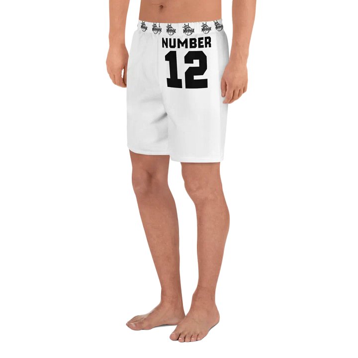 menace basketball shorts (white release) product image (2)