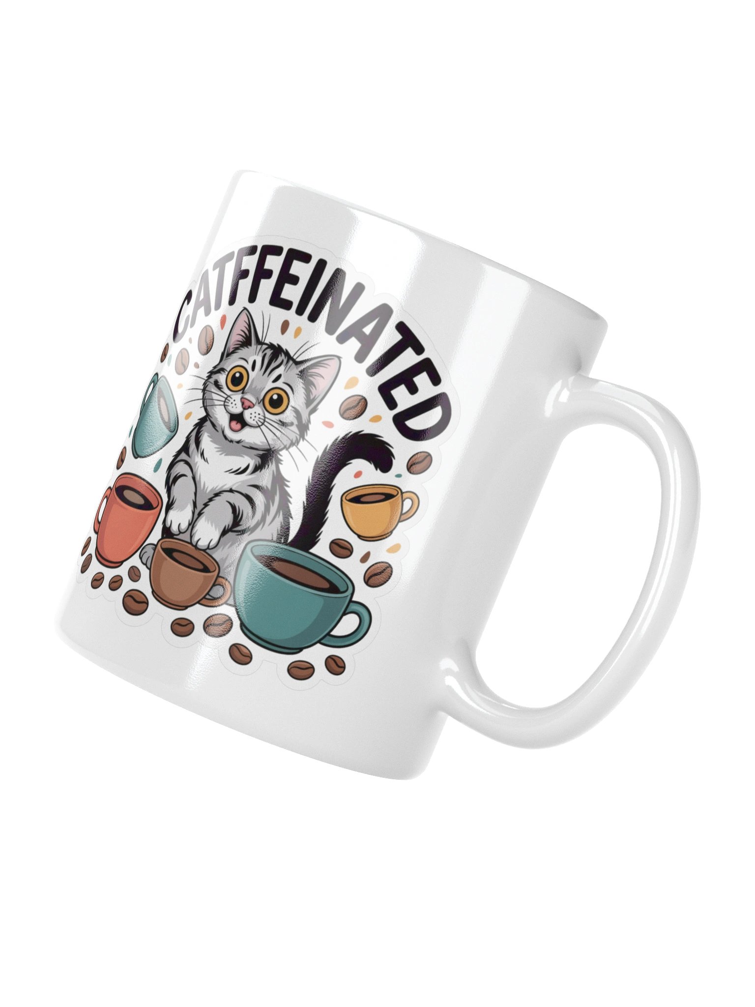 Catffeinated Funny Cat Coffee Mug – Perfect for Coffee Addicts product image (10)