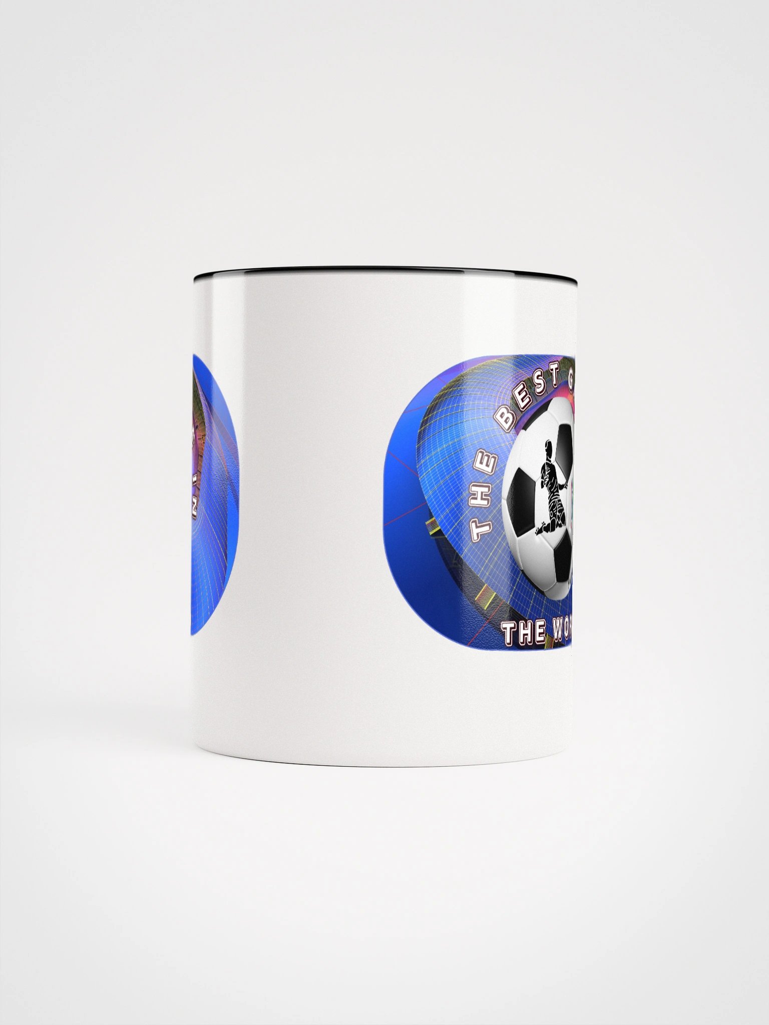 Soccer Ball Silhouette Ceramic Mug product image (5)