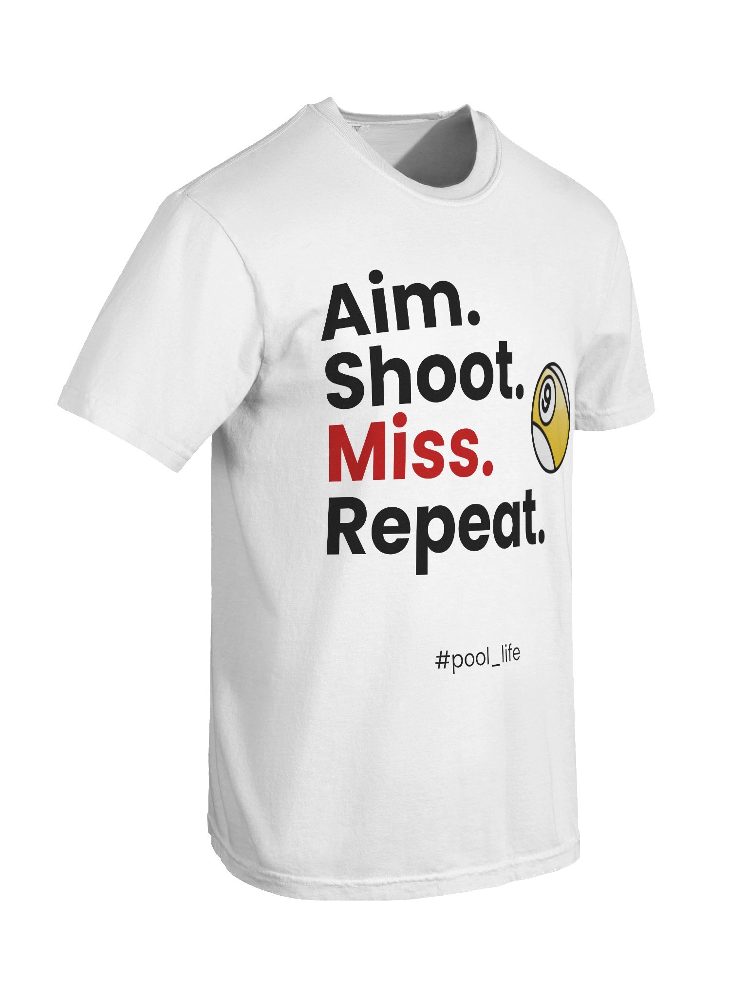 9-ball Pool Life T-shirt (White) product image (4)