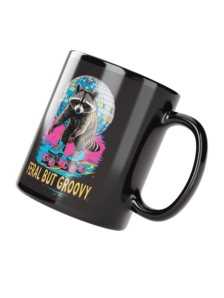 Feral but Groovy Raccoon Mug product image (4)