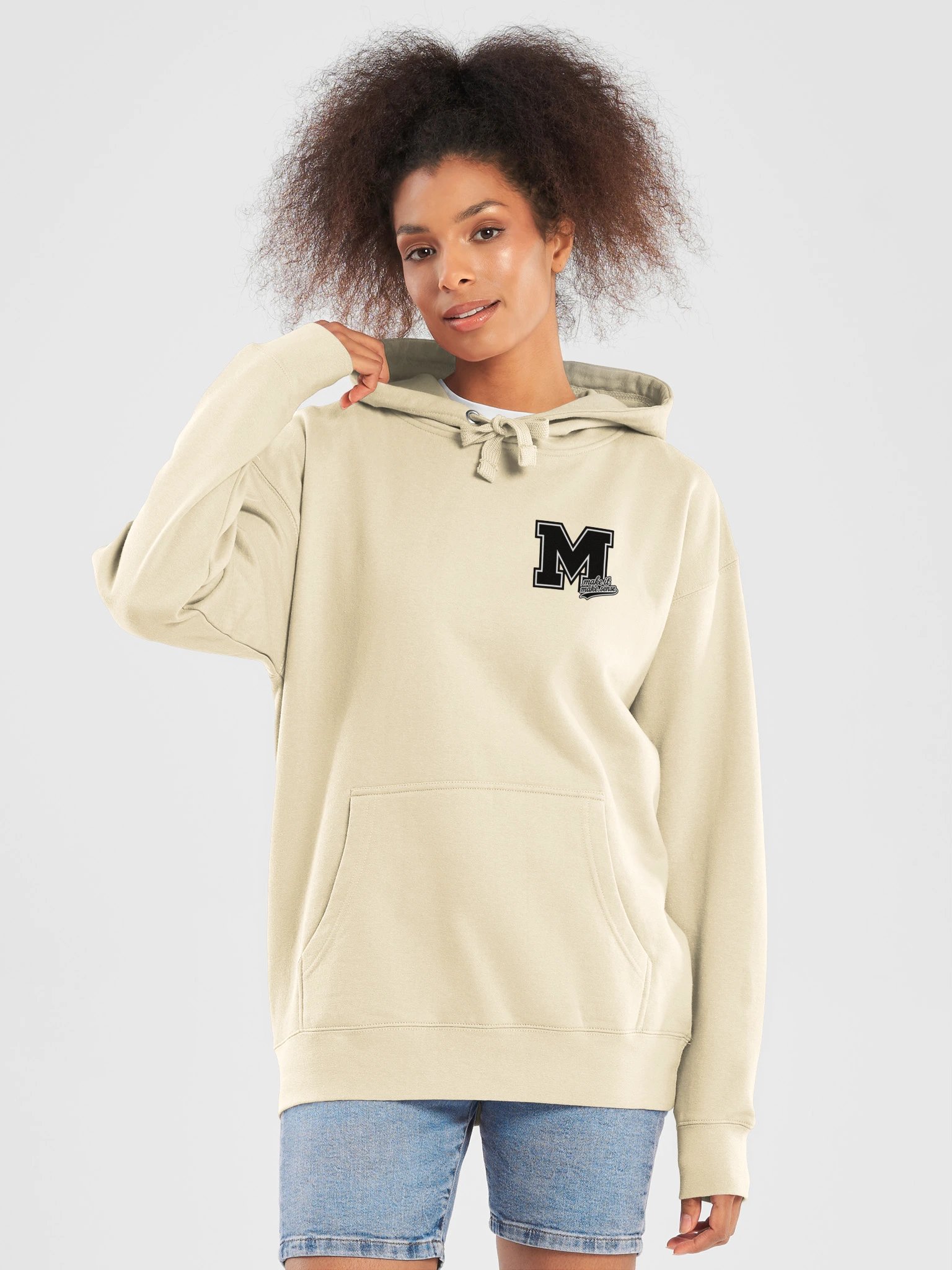 MIMS Black Varsity Logo Hoodie product image (5)