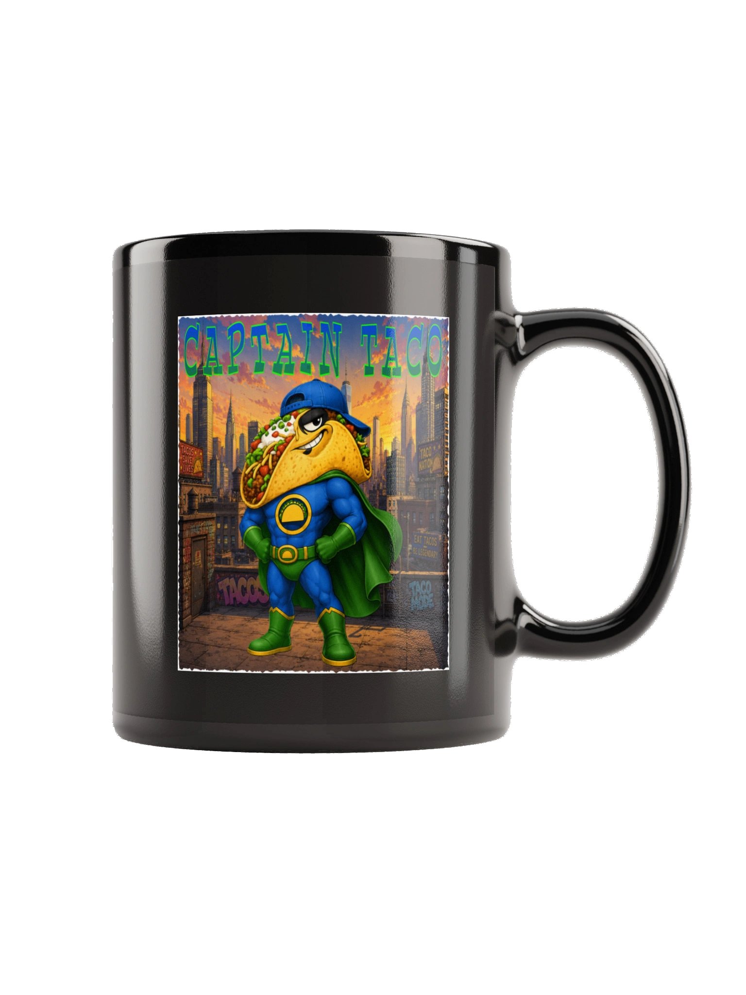 Captain Taco City Skyline Mug product image (6)
