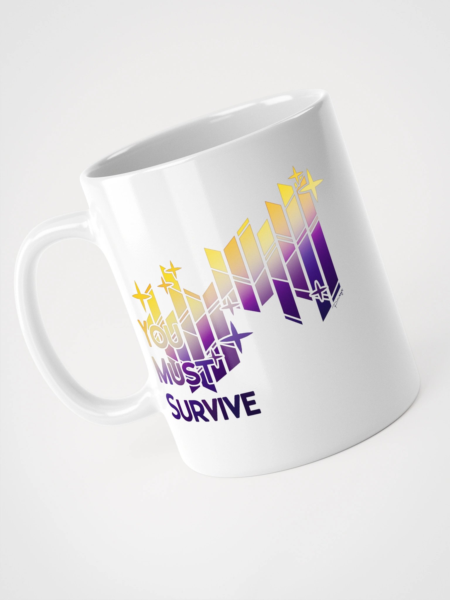 Nonbinary "You Must Survive" mug product image (5)