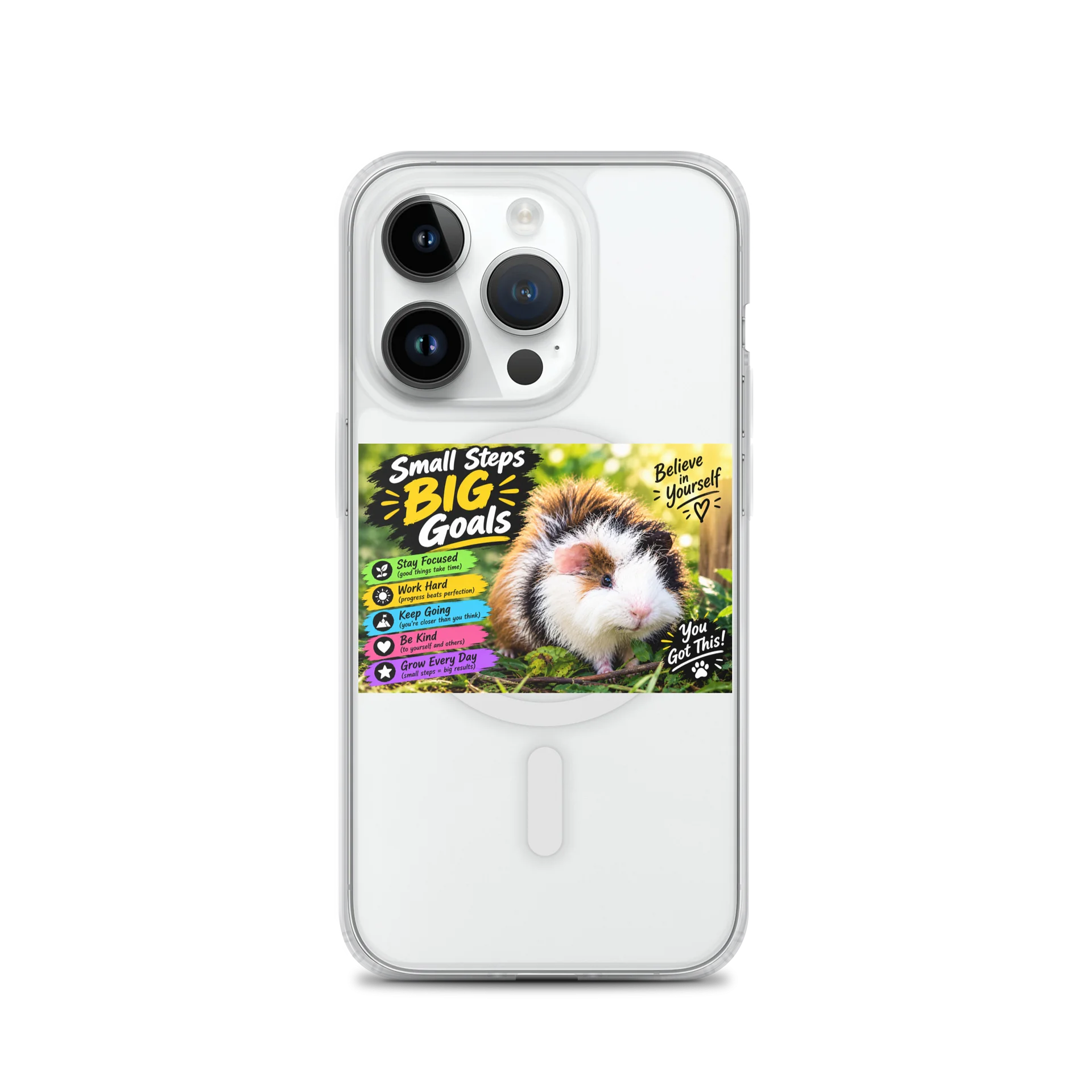 Small Steps, Big Goals Guinea Pig MagSafe Case product image (3)