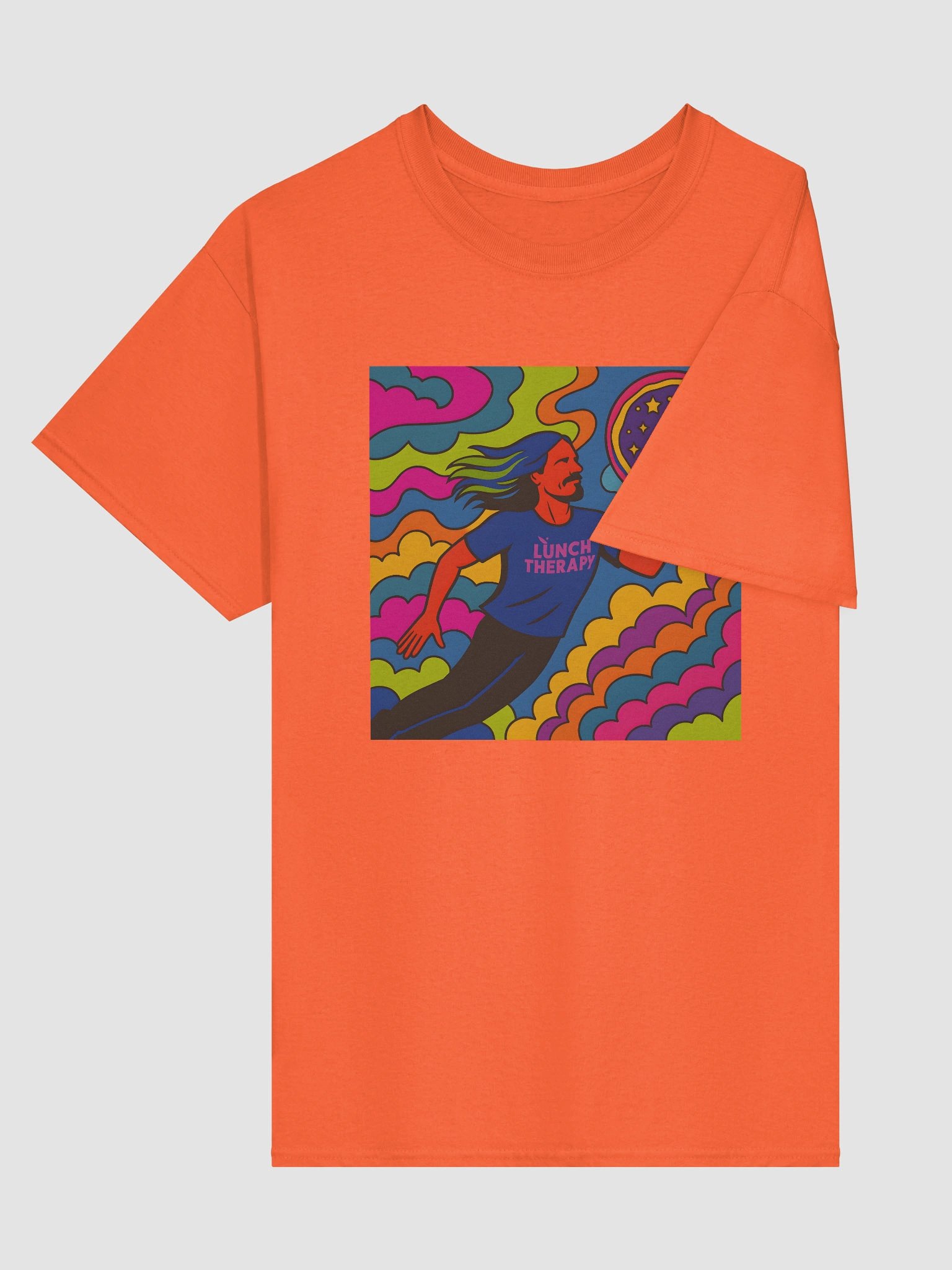 Floating Joel - Lunch Therapy on the back - Unisex Ultra Cotton Tee product image (87)