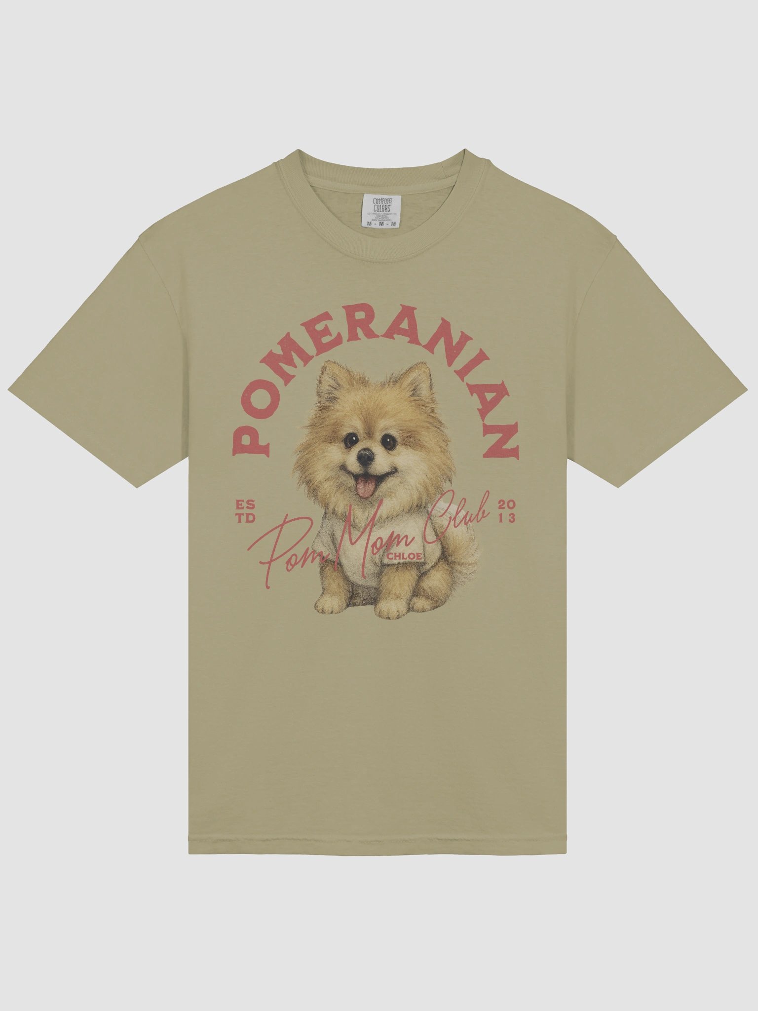 Pomeranian Tshirt Red product image (136)