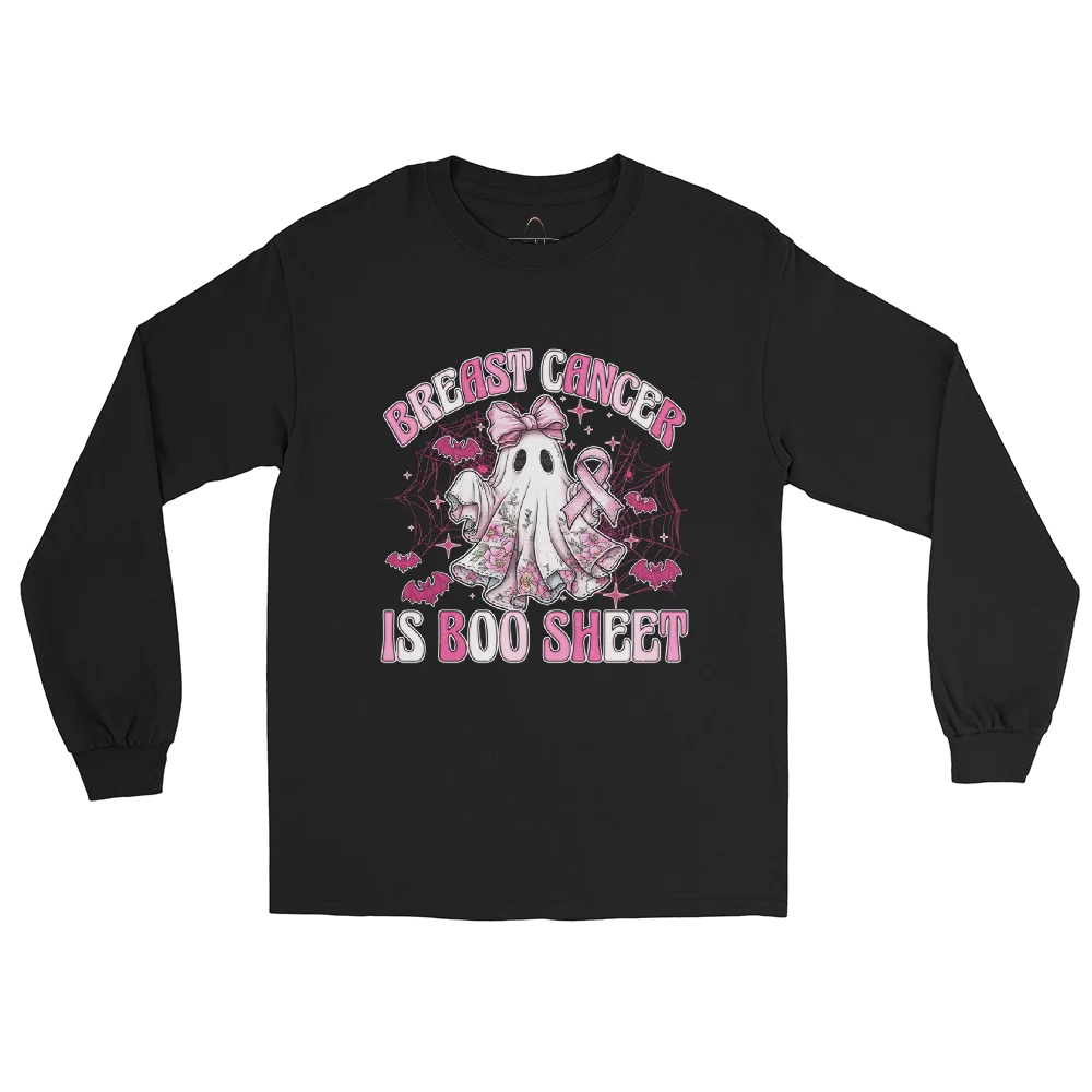 Breast Cancer is Boo Sheet Long Sleeve product image (6)
