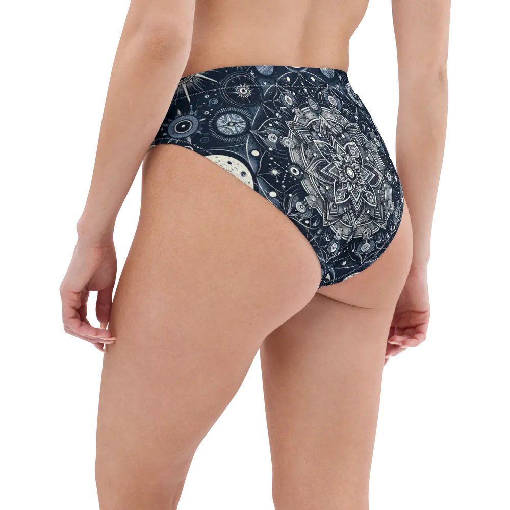 All-Over Print Recycled High Waisted Bikini Bottom product image (3)