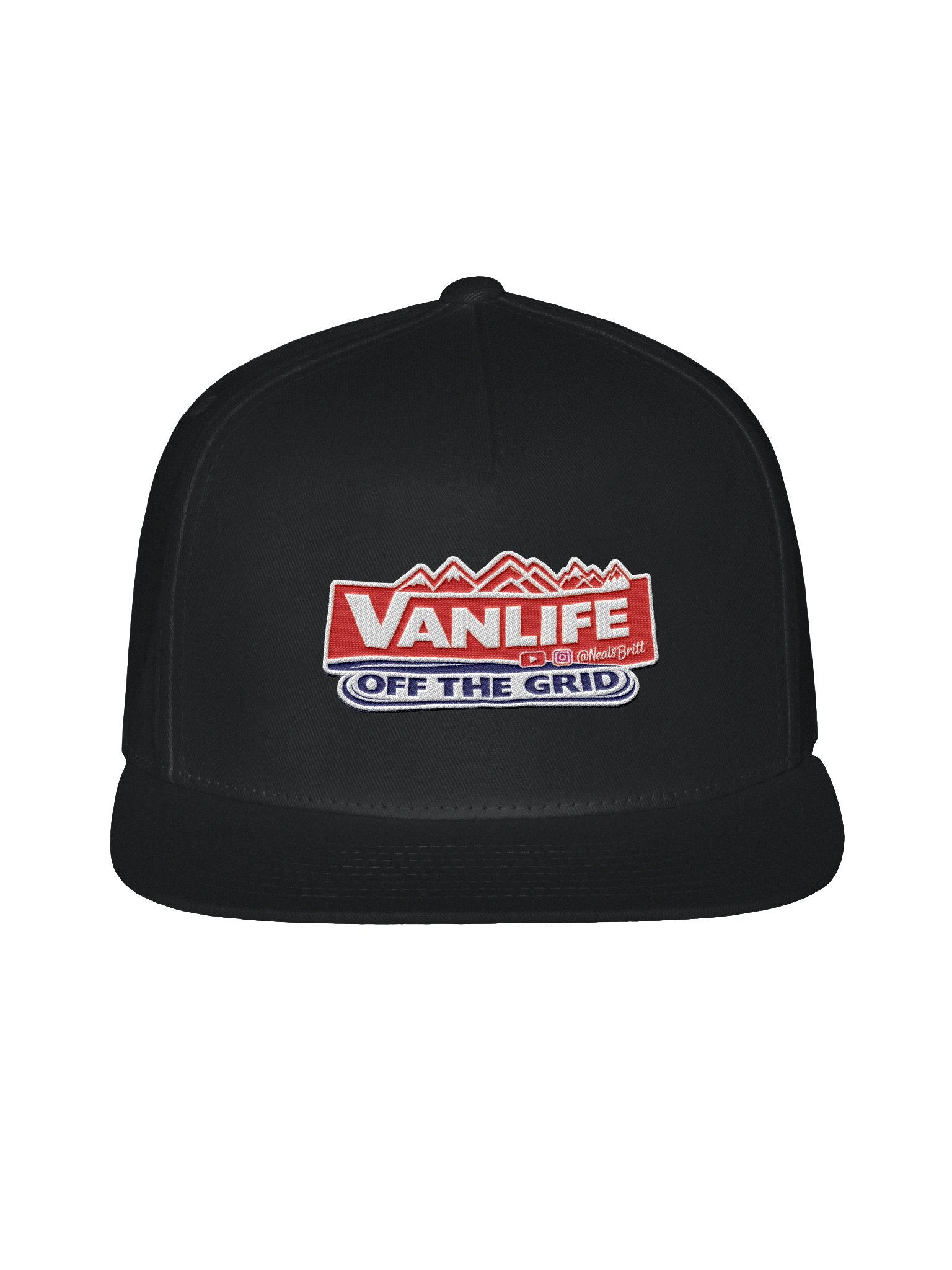 Vanlife - Off the Grid Black Snapback Hat product image (2)