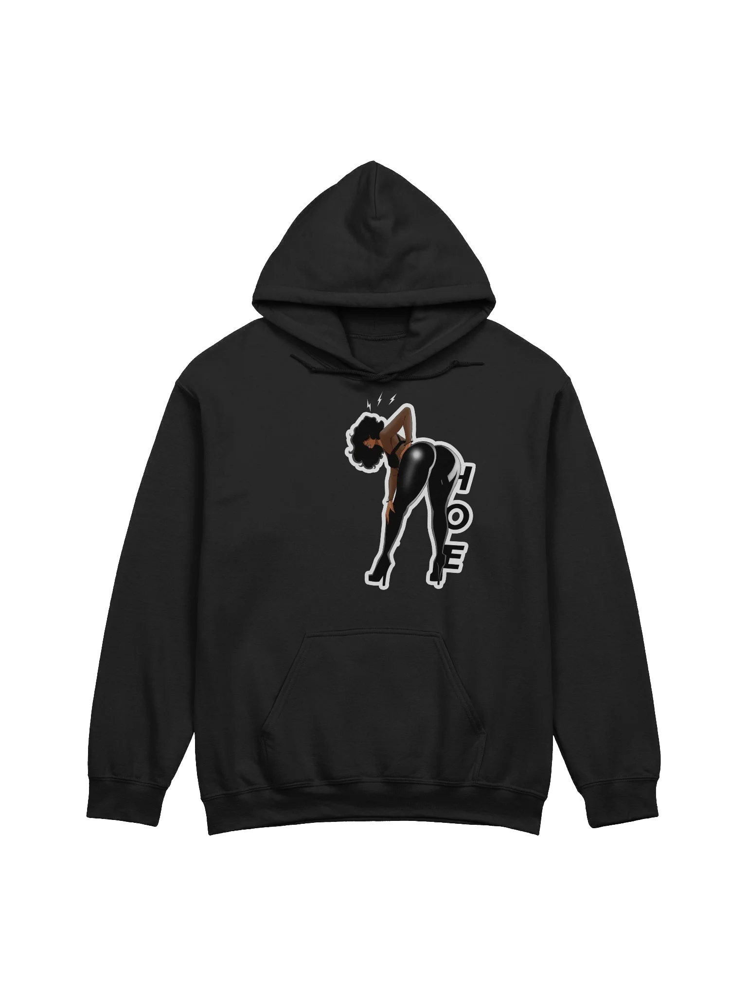 HOE HOODIE LEGGINGS - BLACK product image (1)