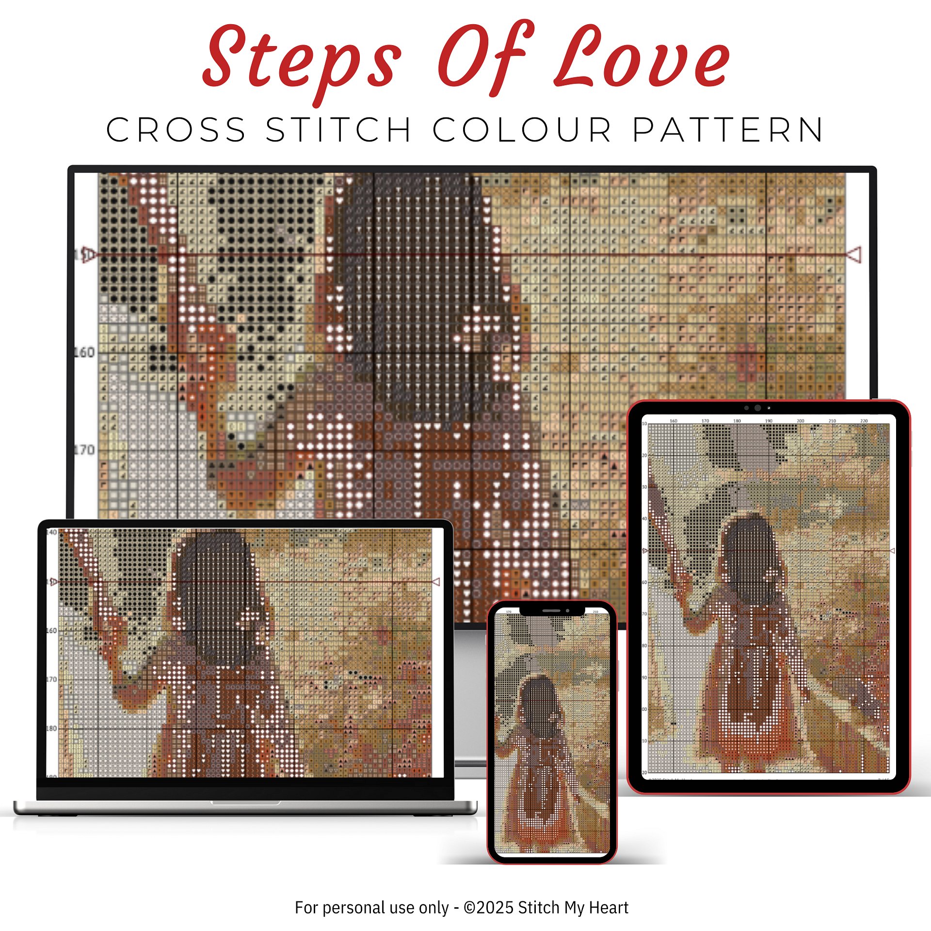 Little Ladies Walk Cross Stitch Pattern product image (3)