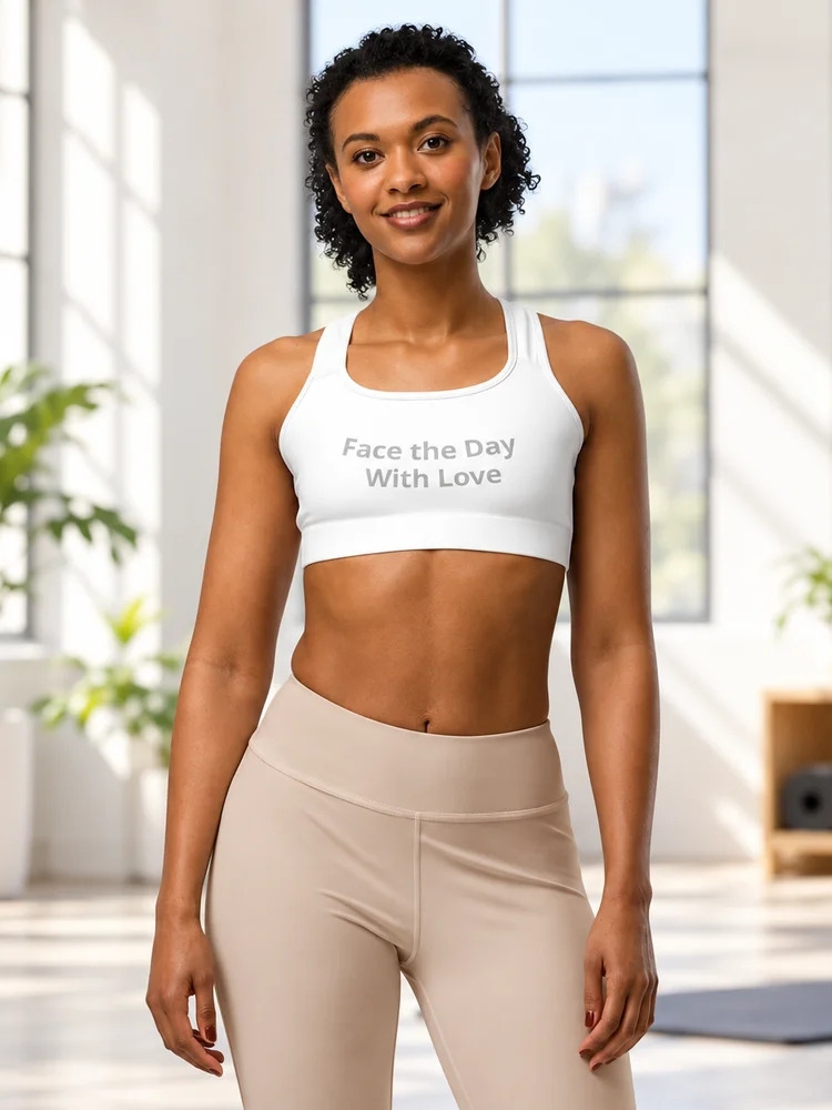 Face the Day — With Love Sports Bra product image (1)