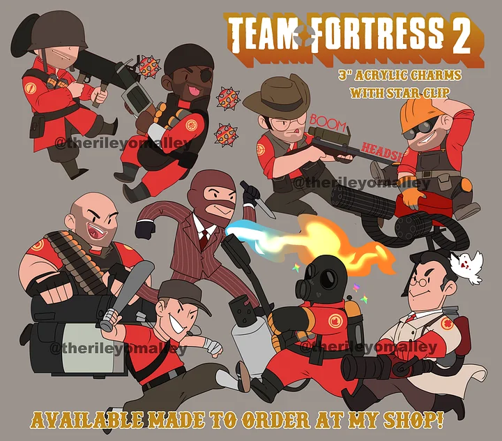 Team Fortress 2 Charms (RED & BLU) product image (1)