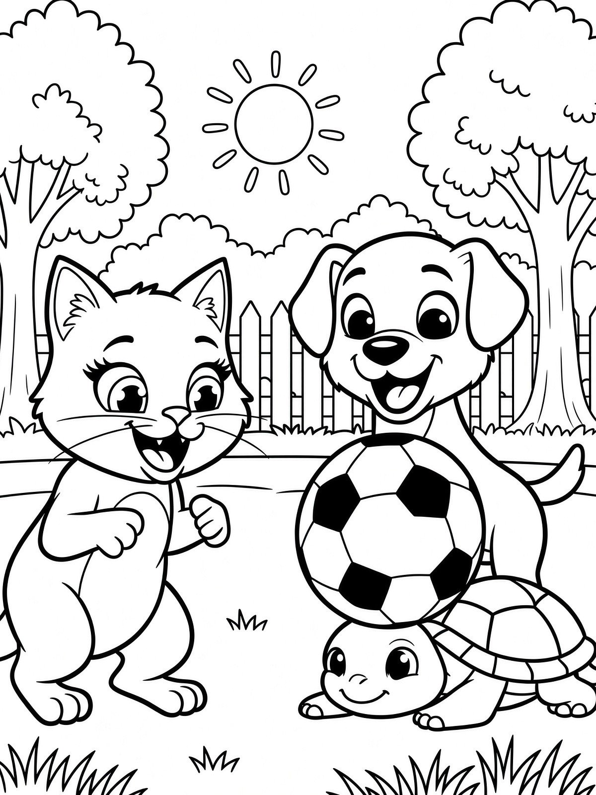 Sing A Rhyme Time Farm Animals Play Soccer Today Coloring Book Pages Bundle for Ages 5+ through Adult | 21 Printable Pages including Title Page l Instant Digital Download PDF Format l product image (4)