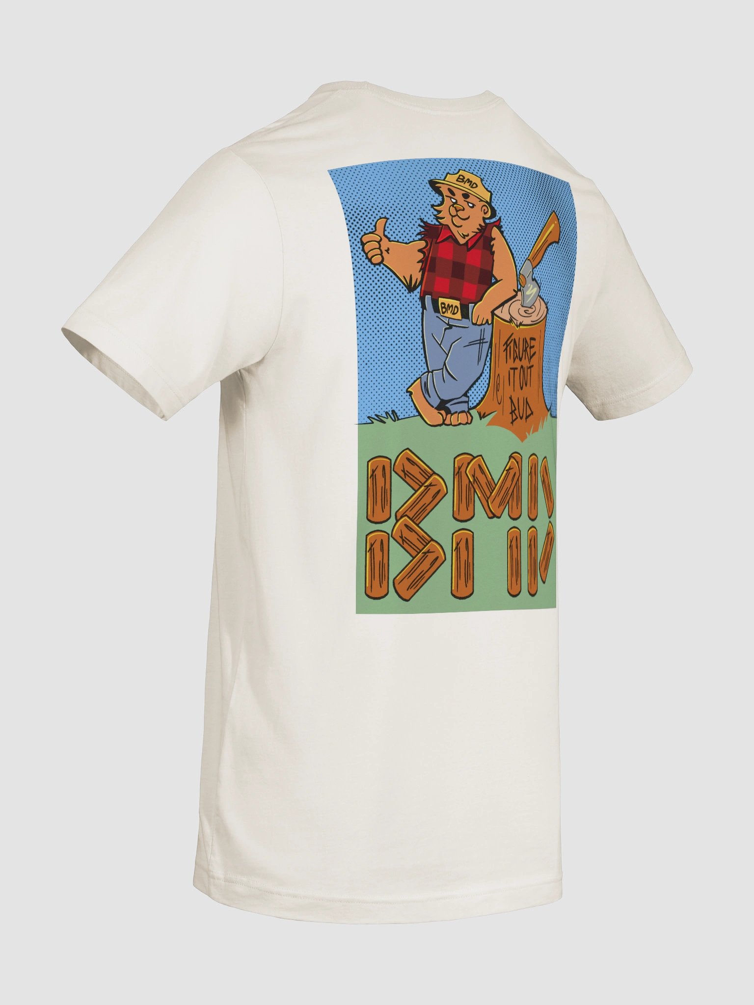 BMD Lumberjack Bear T-Shirt | Double Sided product image (74)