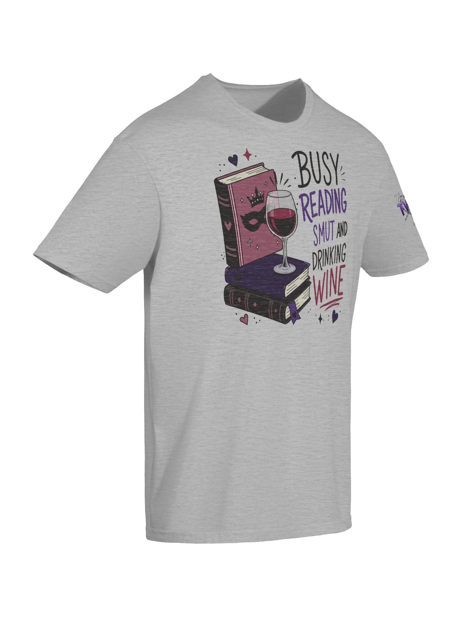 Busy Reading Smut & Drinking Wine (Unisex Soft Tee) product image (6)