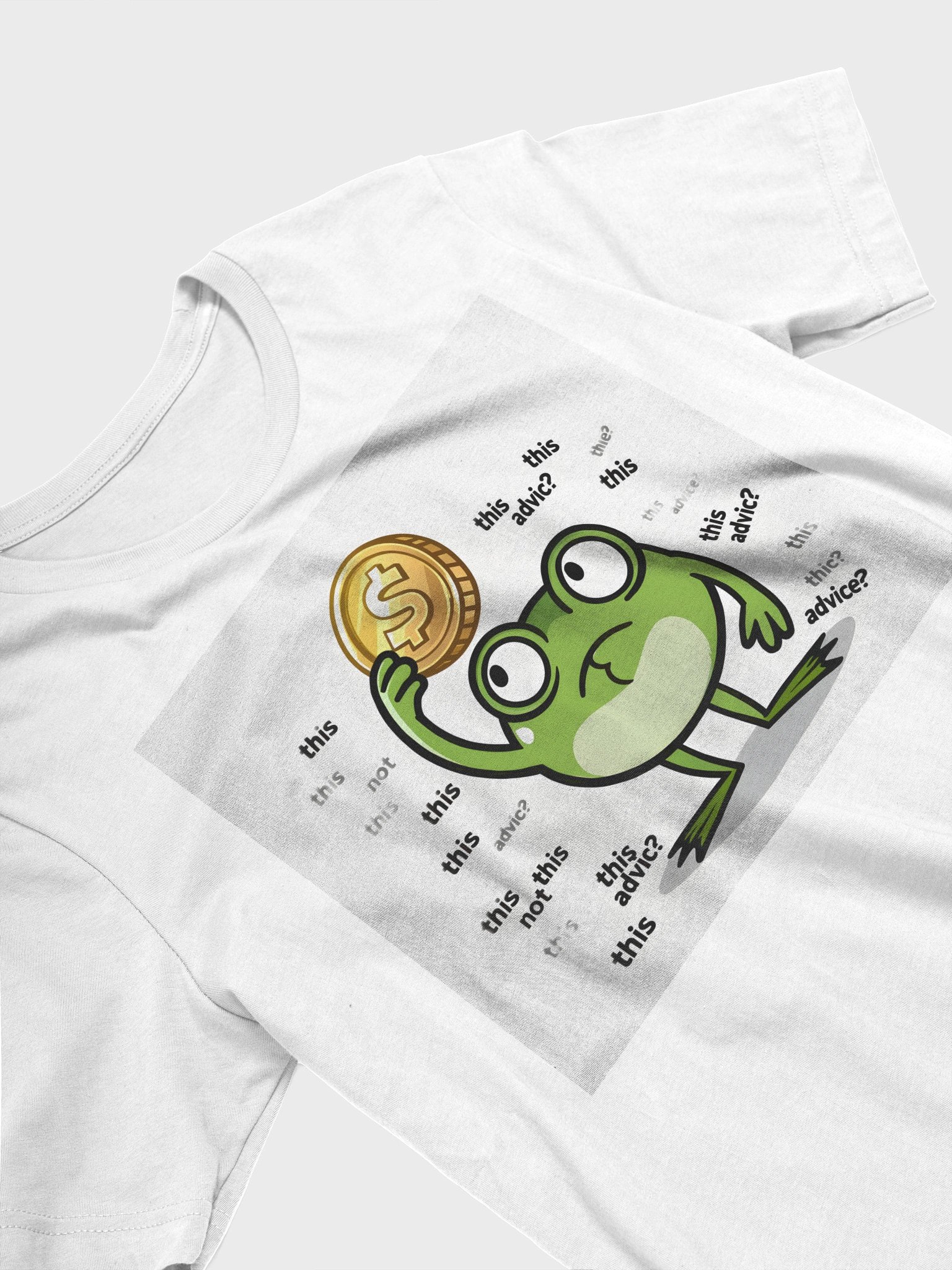Funny Frog Money T-Shirt – “Frog of Financial Uncertainty” product image (51)