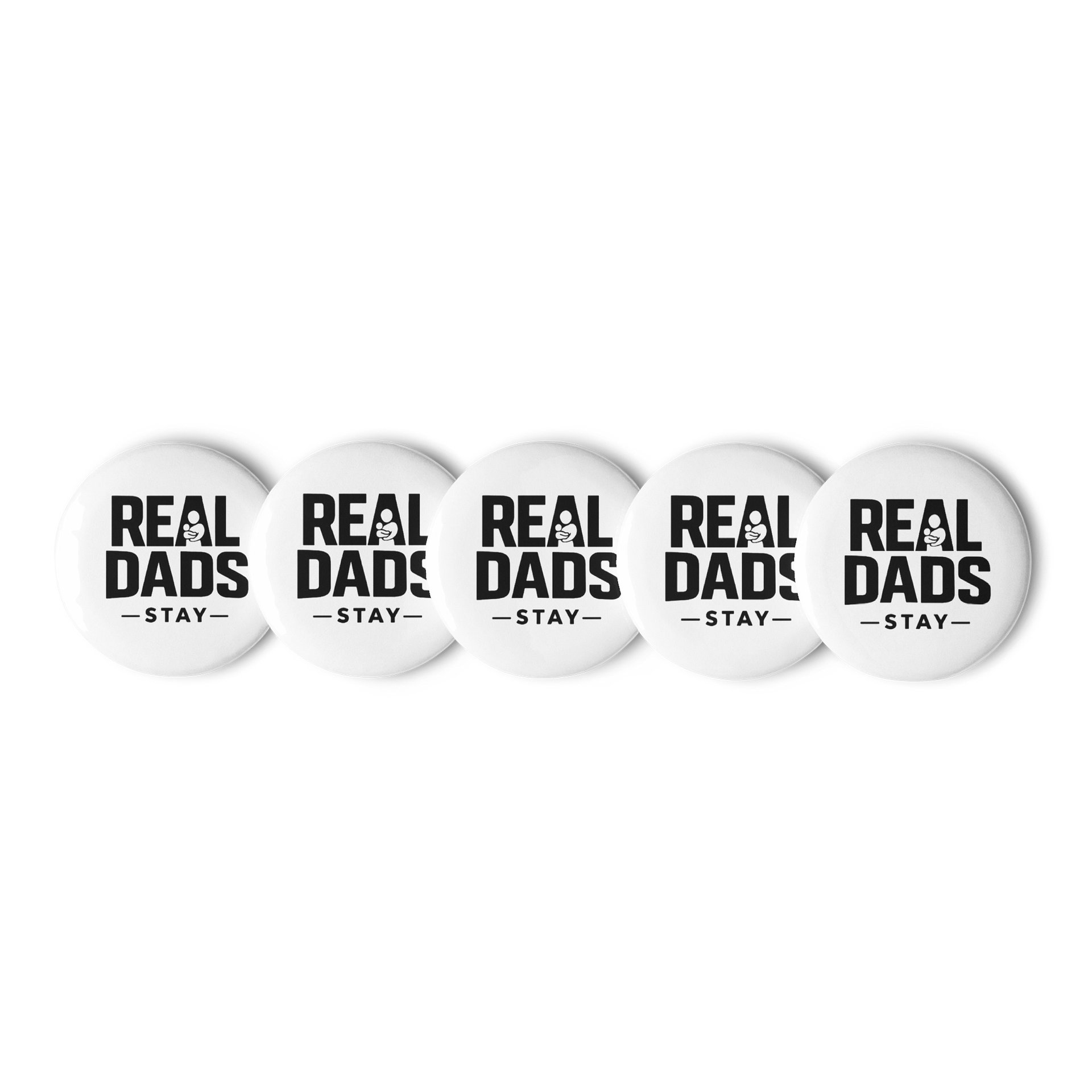 Real Dads Stay Pin Button Set product image (1)