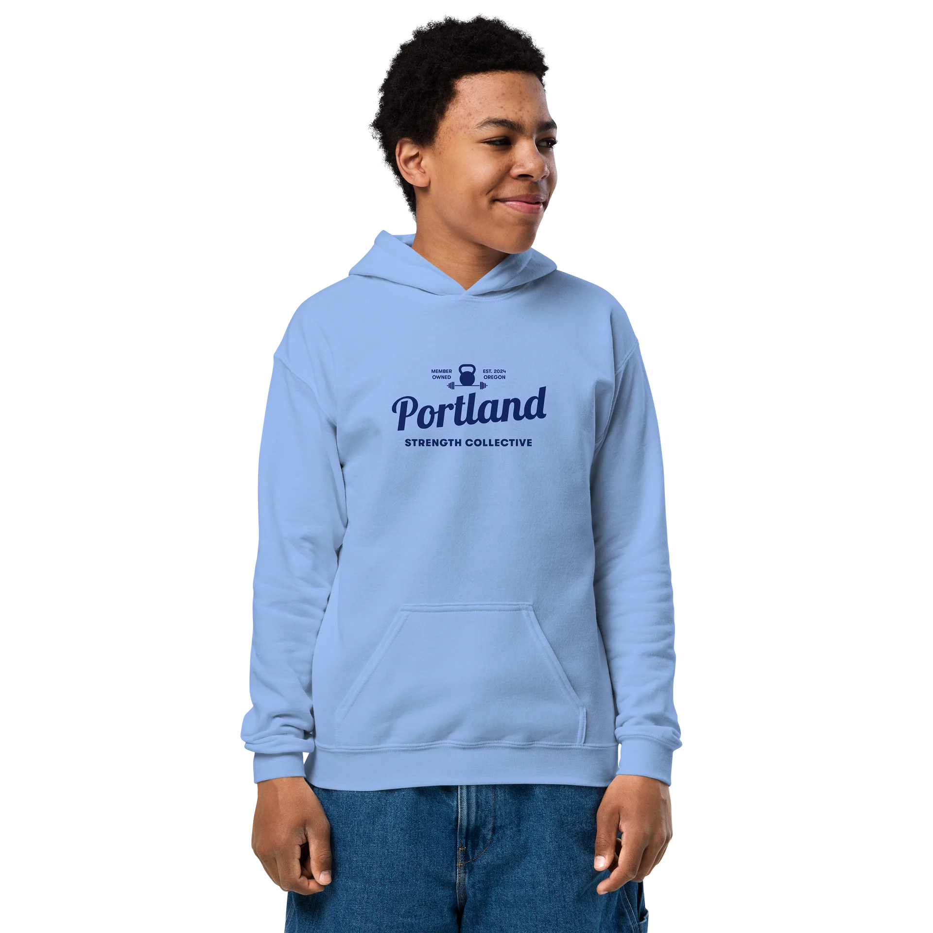 Kids PSC "Say Cheese" Hoodie (Blue Logo) product image (1)
