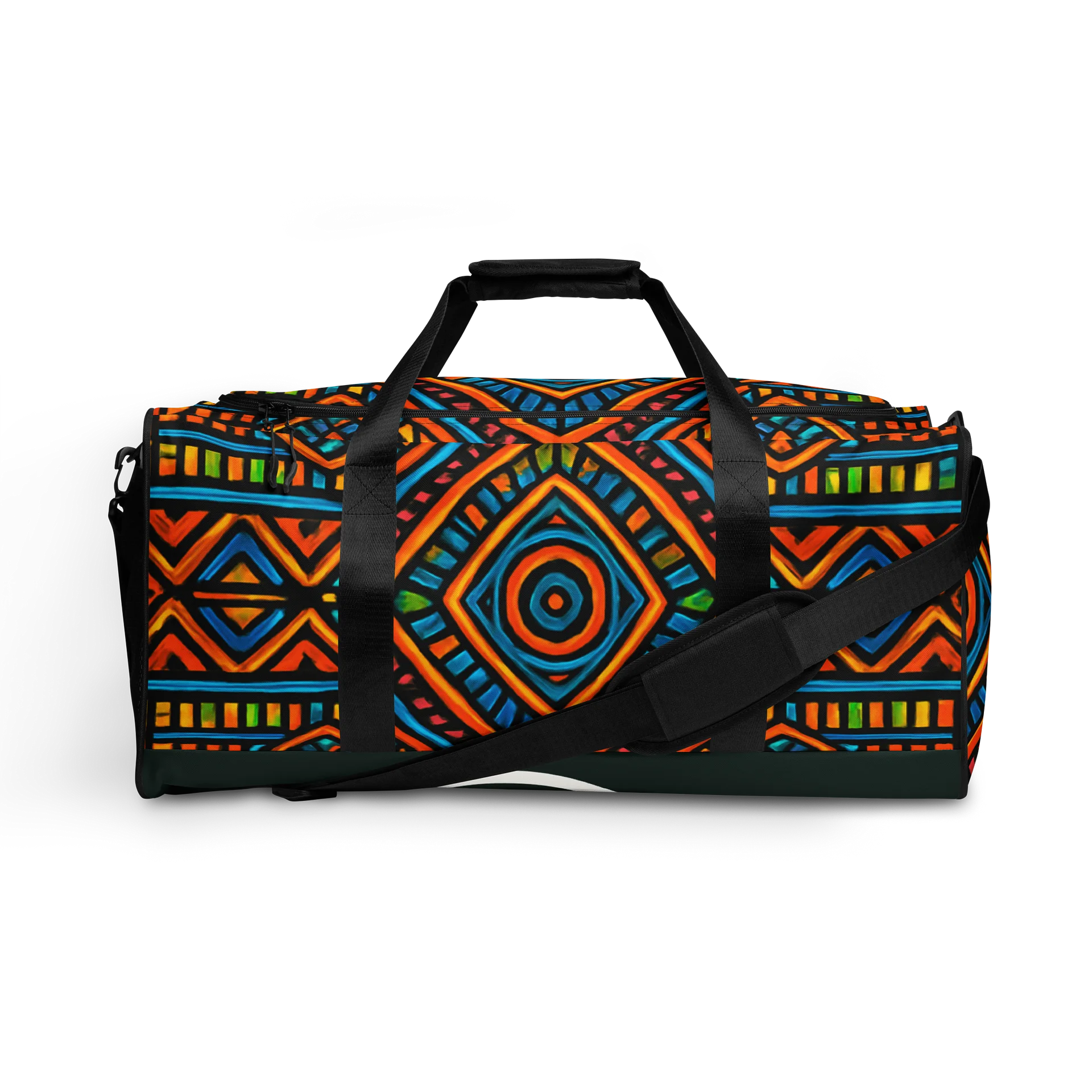 Vibrant Geometric Symphony Duffle Bag product image (1)