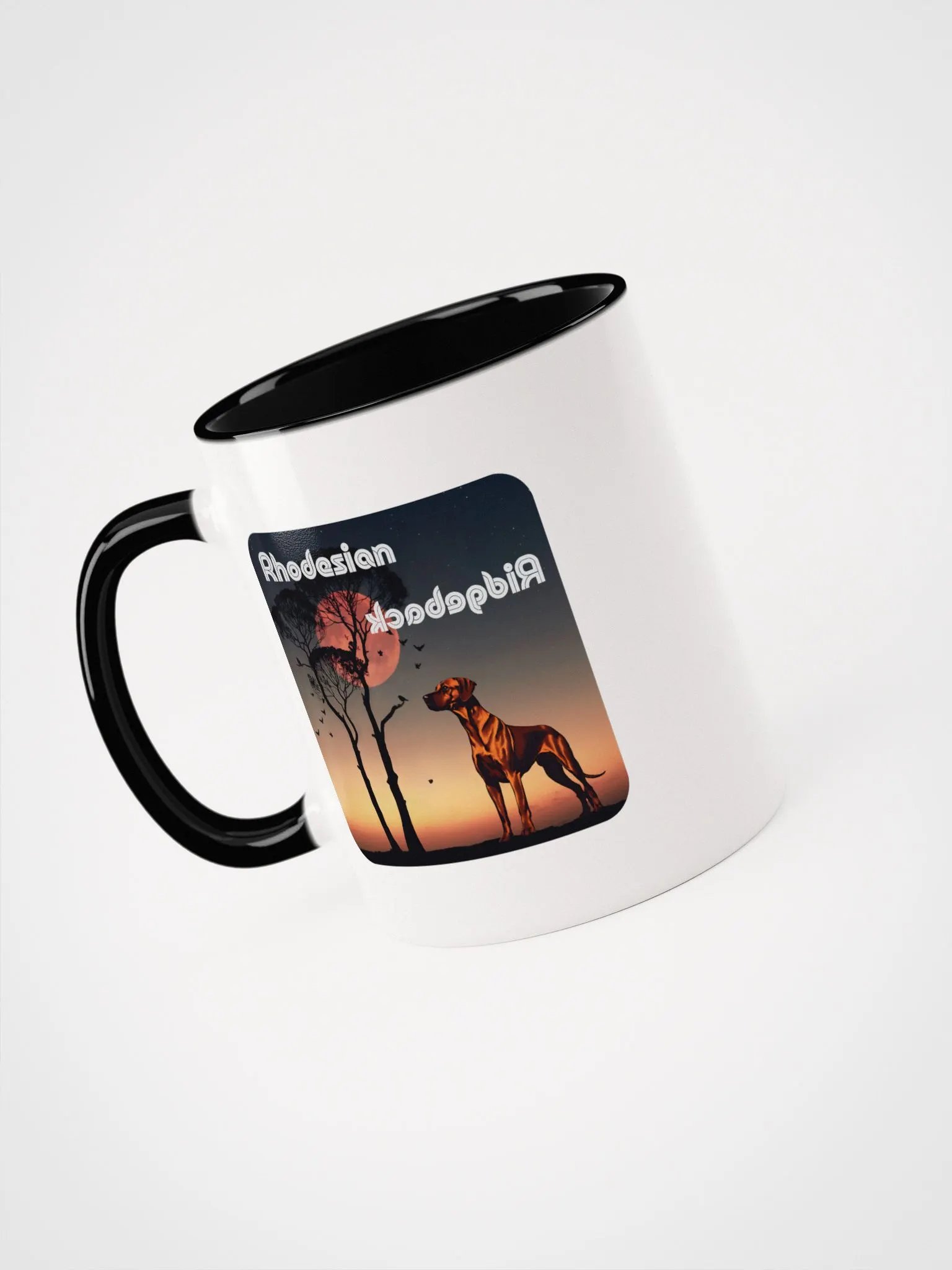 Rhodesian Ridgeback Style Sunset Ceramic Mug product image (3)