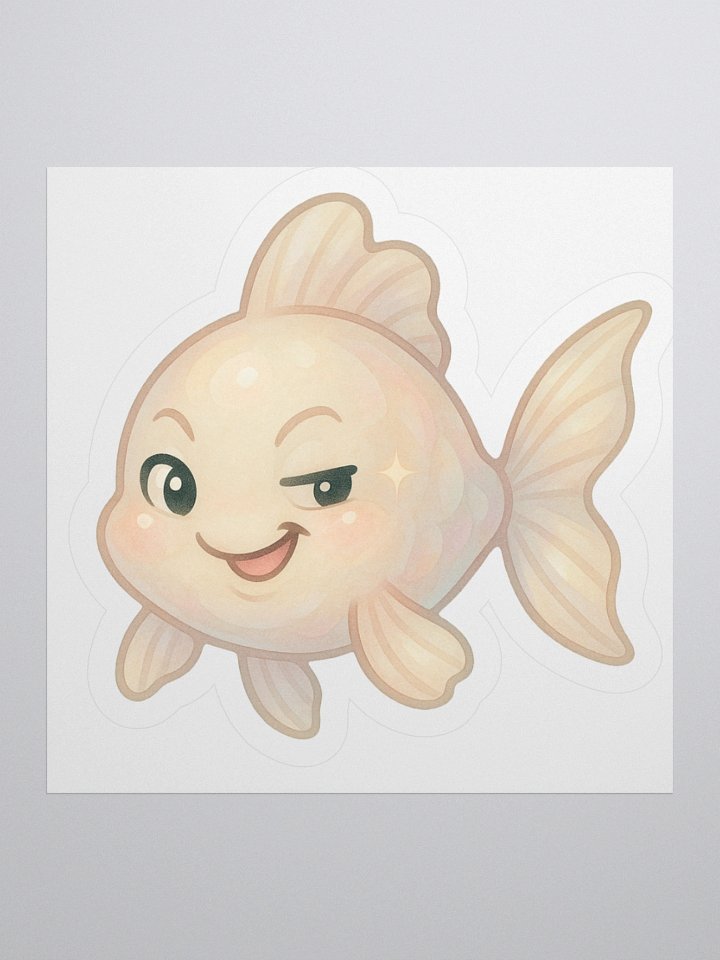 Pearl Fish Kiss Cut Sticker product image (1)