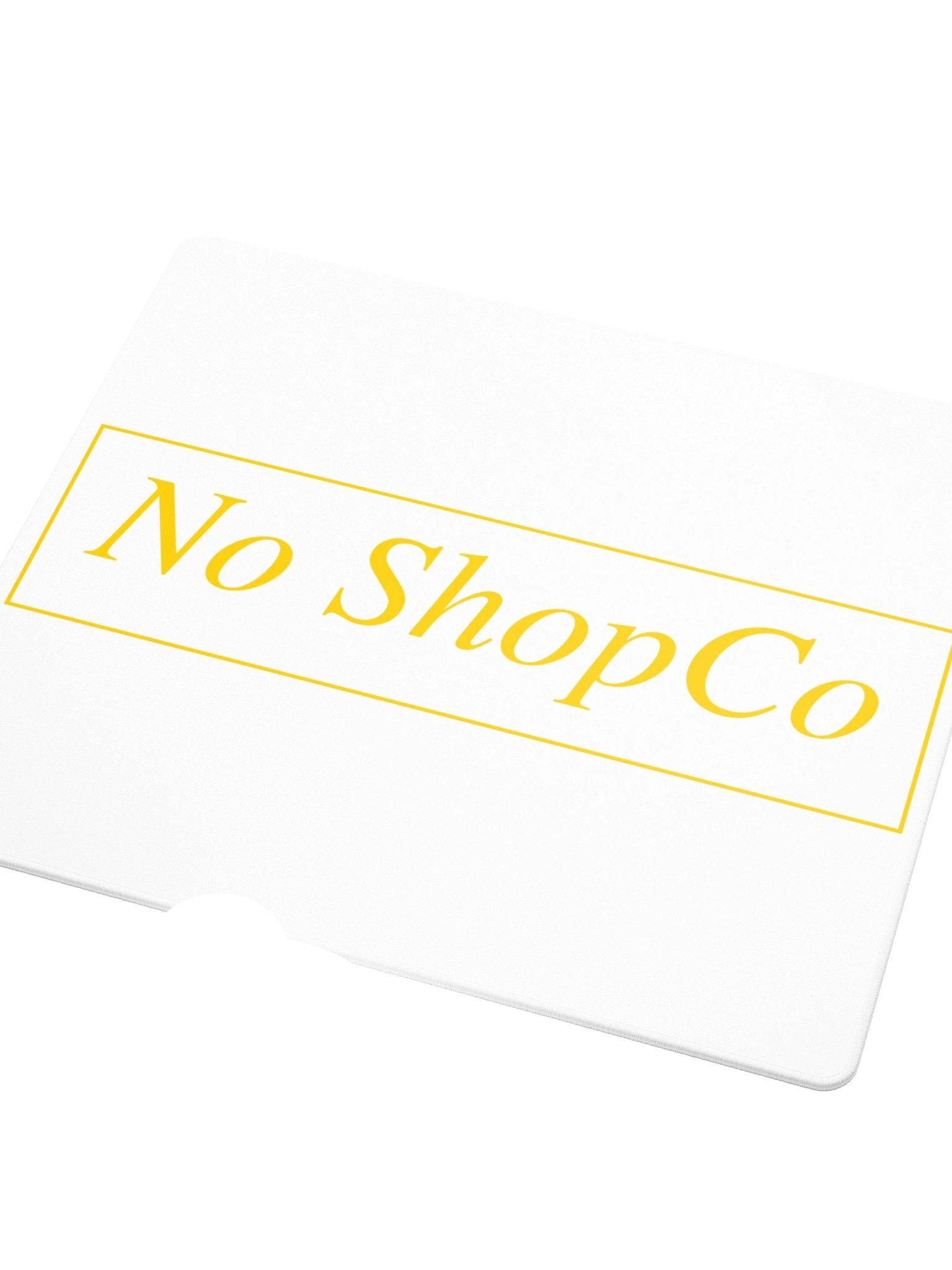 No ShopCo Gaming Mouse Pad - Yellow on White product image (3)