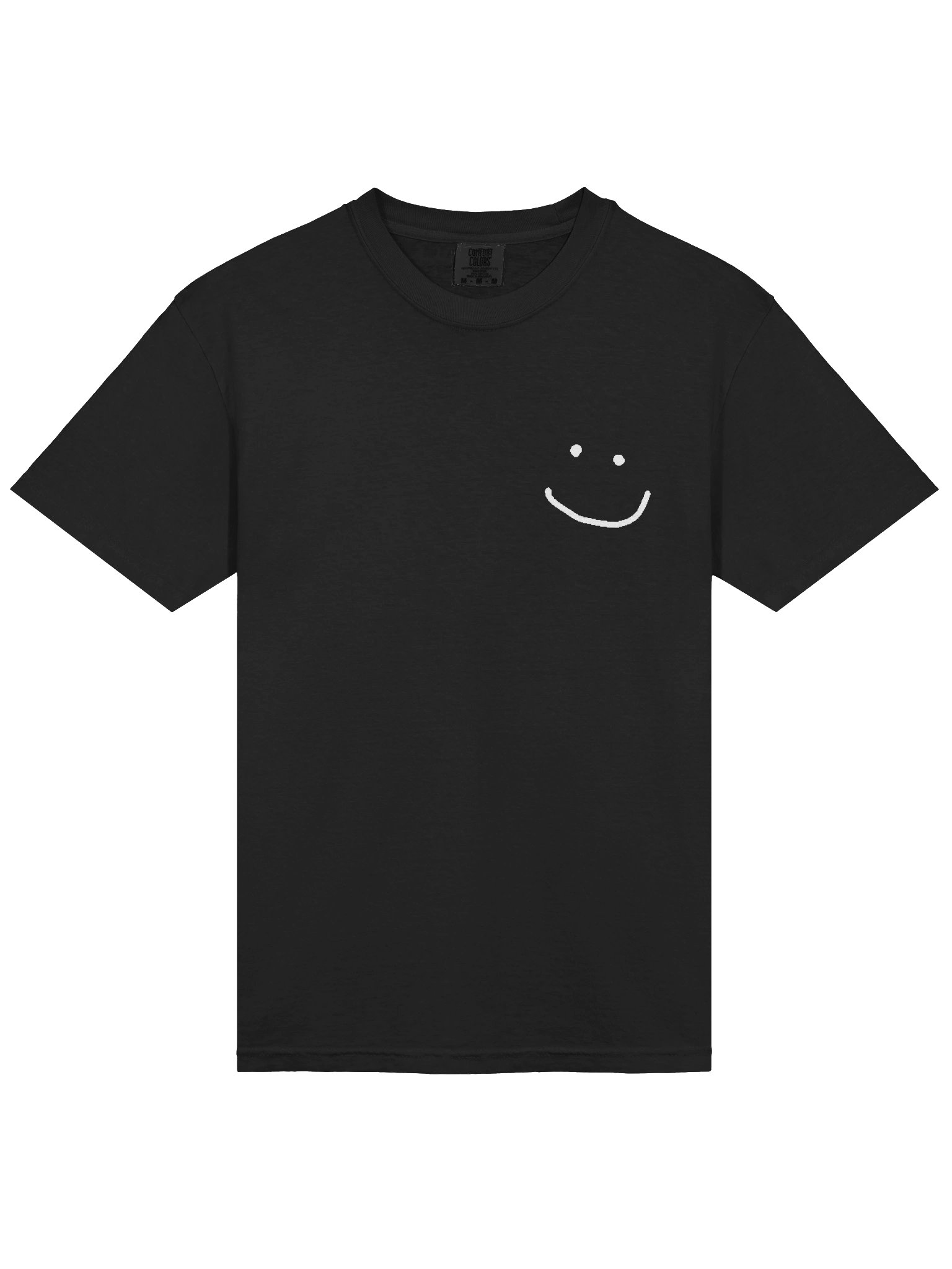 Smiley tee (White logo with back) product image (1)