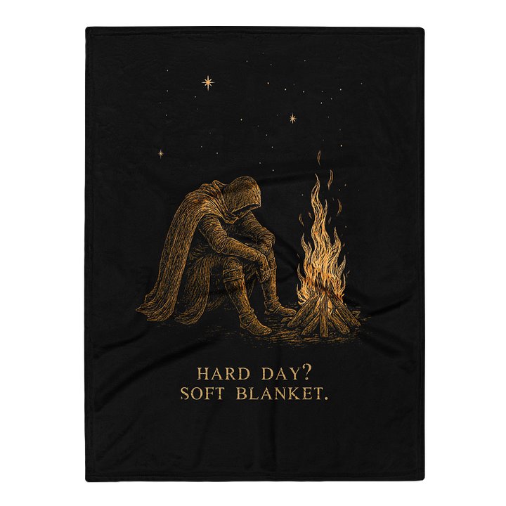 Hard Day Soft Blanket | Chronic Illness Recovery & Gamer Rest Throw product image (1)