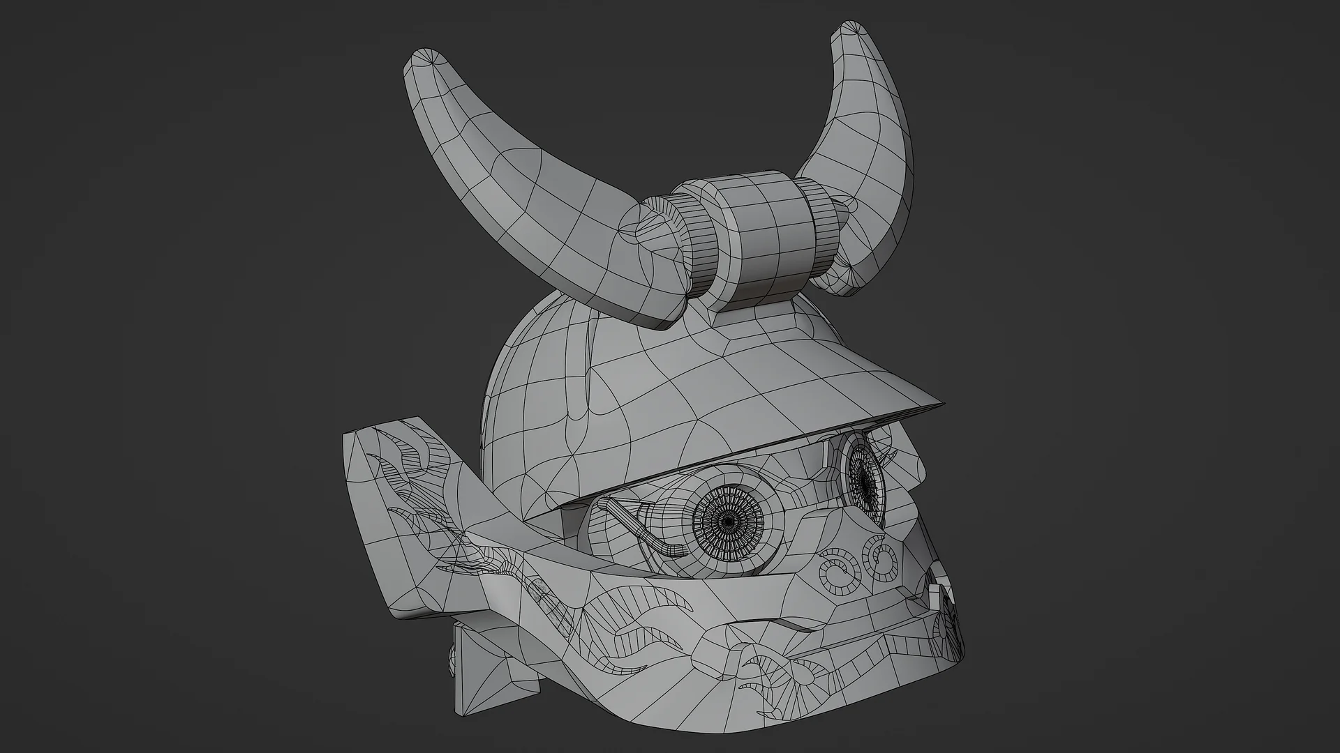 Ninjago Samurai X Helmet - 3D printable model files product image (10)