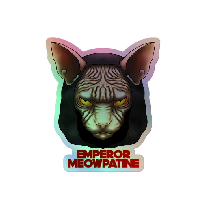 Emperor Meowpatine Holo Sticker product image (2)