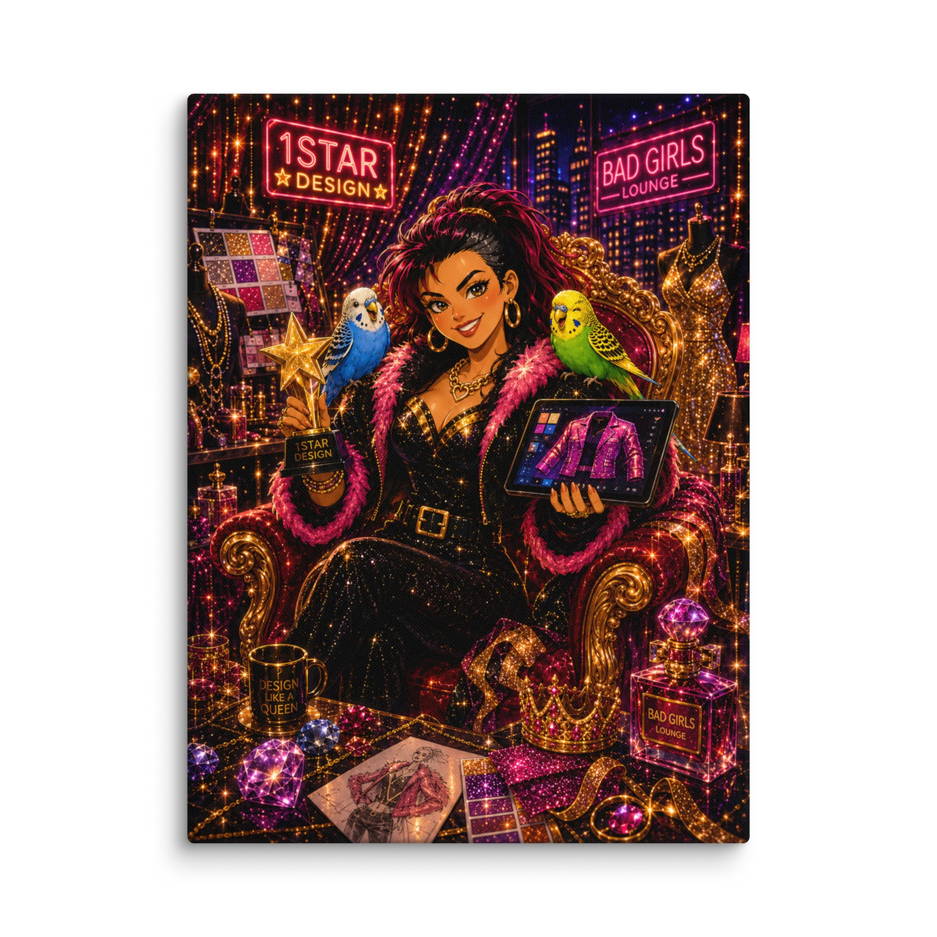 1Star Design: Glamour Queen Canvas Art product image (1)