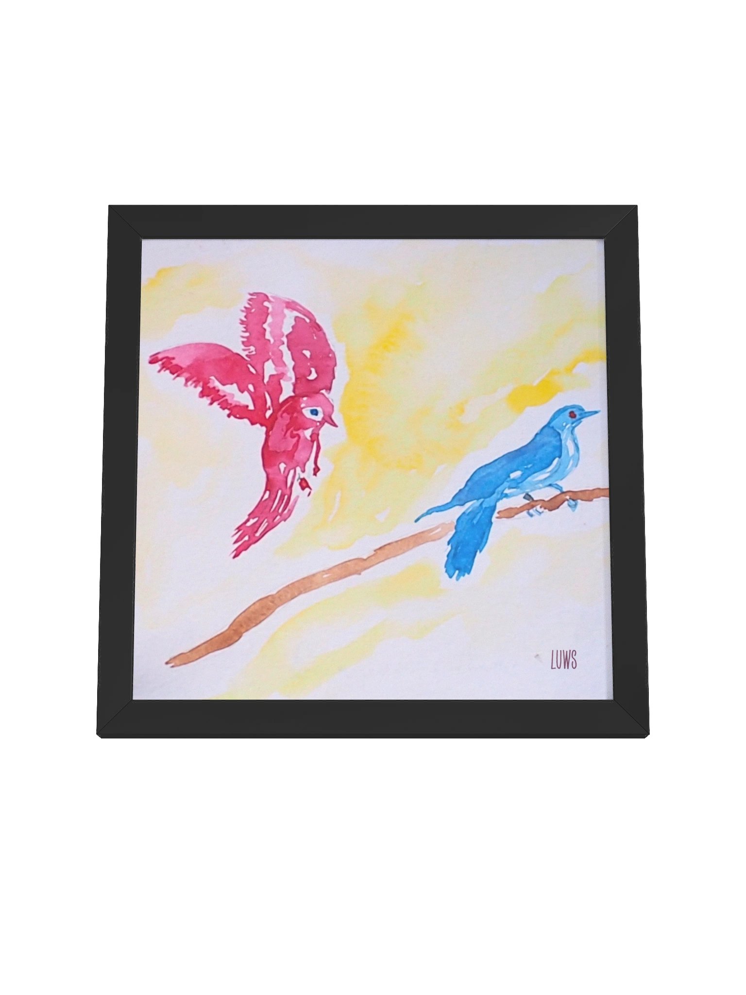 Them | Twin Birds on a Branch Poster (Framed) product image (4)