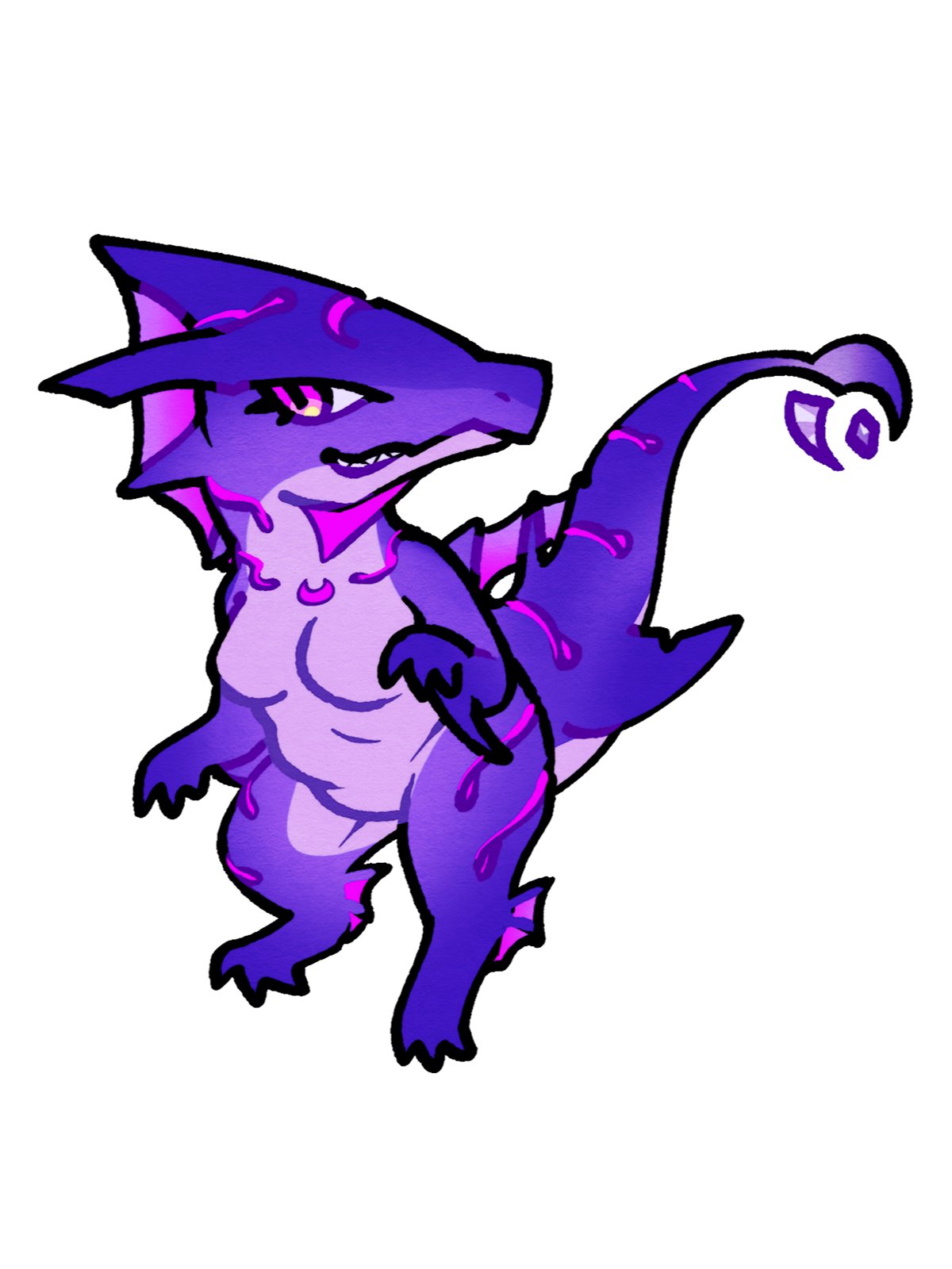 CHIBI DINO MOON STICKER product image (1)