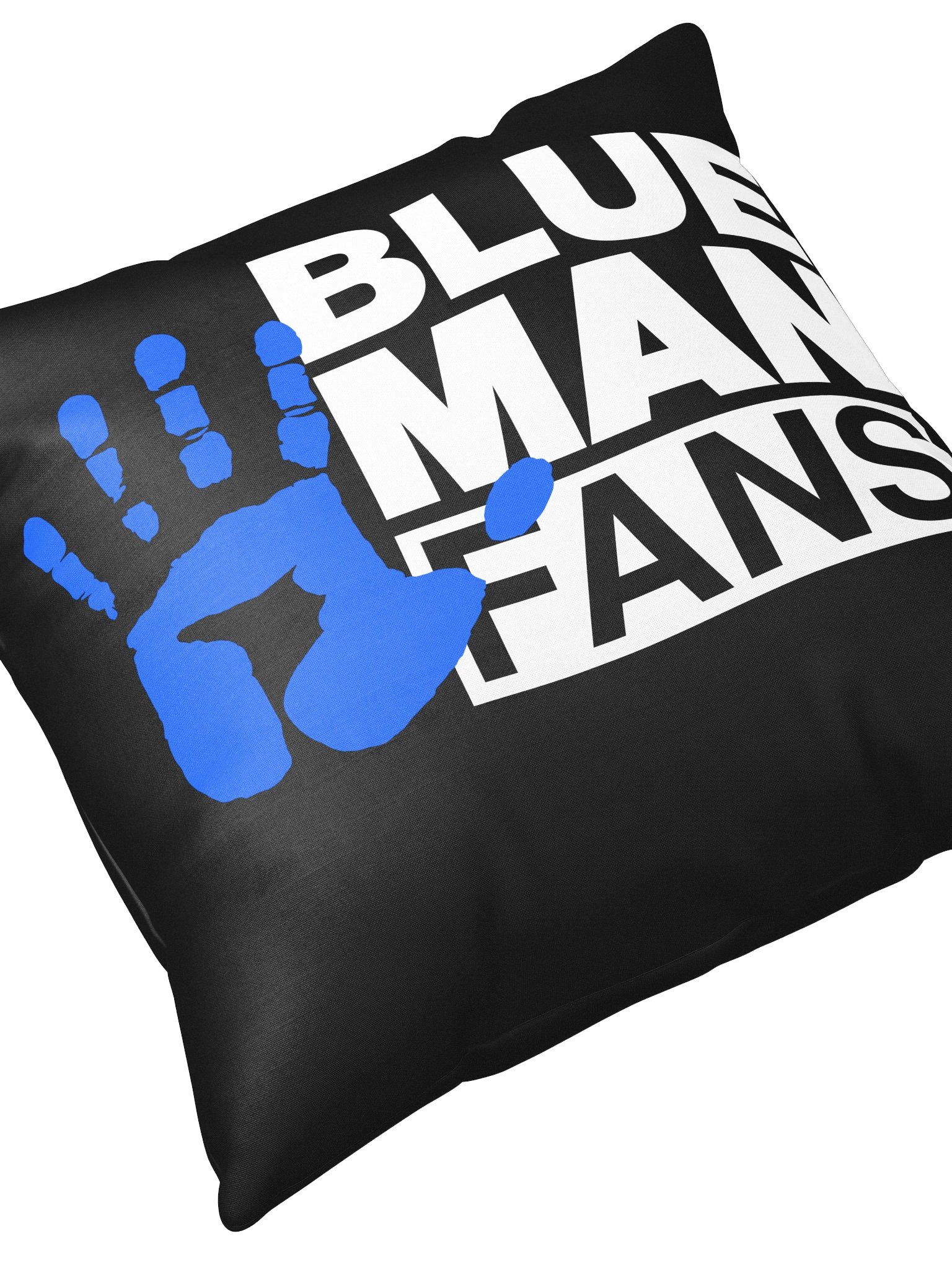 Blue Man Fans Hand Print & Welder Pillow product image (8)