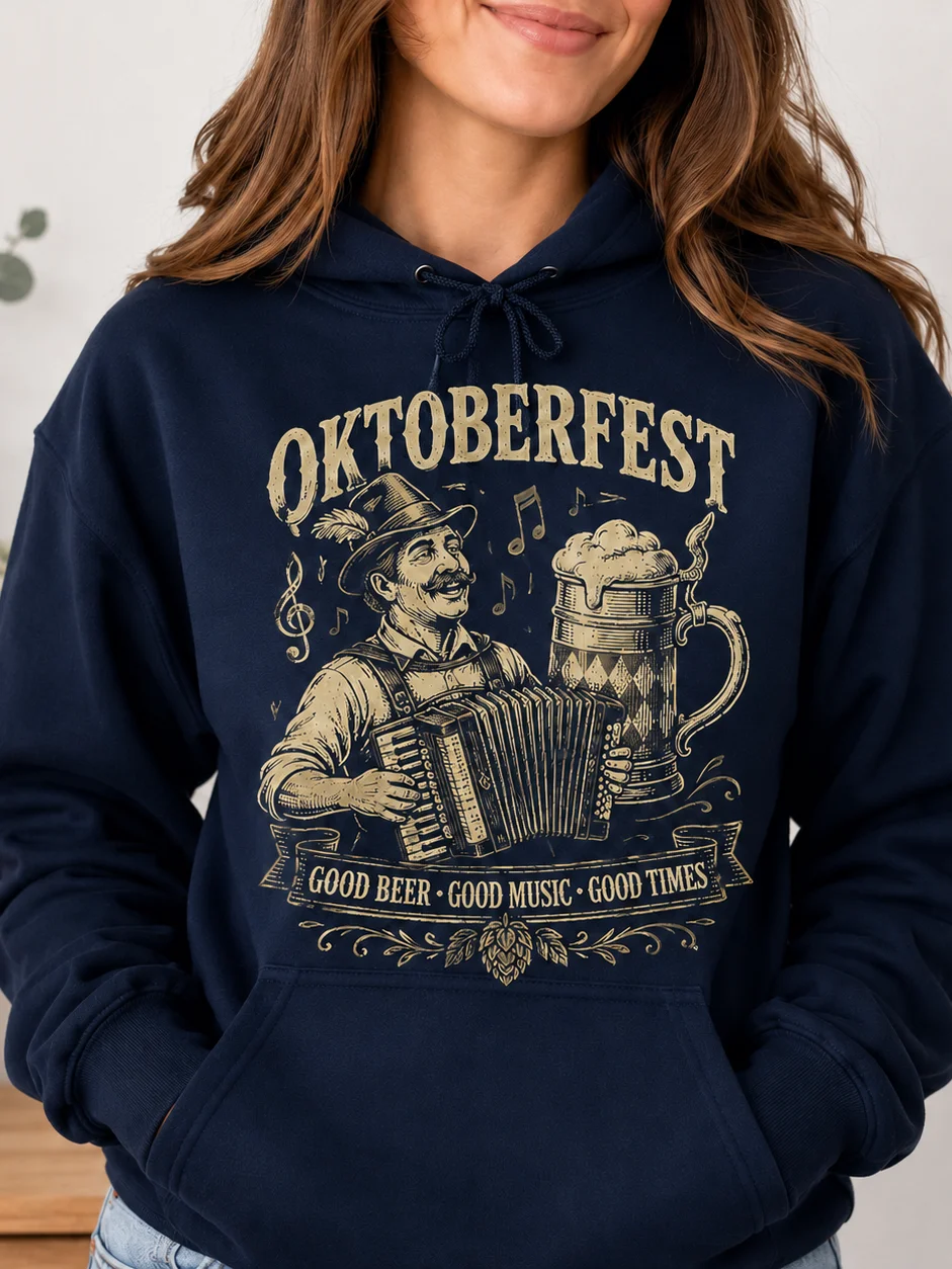 Oktoberfest Good Beer Good Music Vintage Hoodie product image (1)