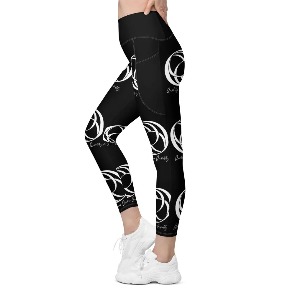 All Over Women's Leggings (Black) product image (7)
