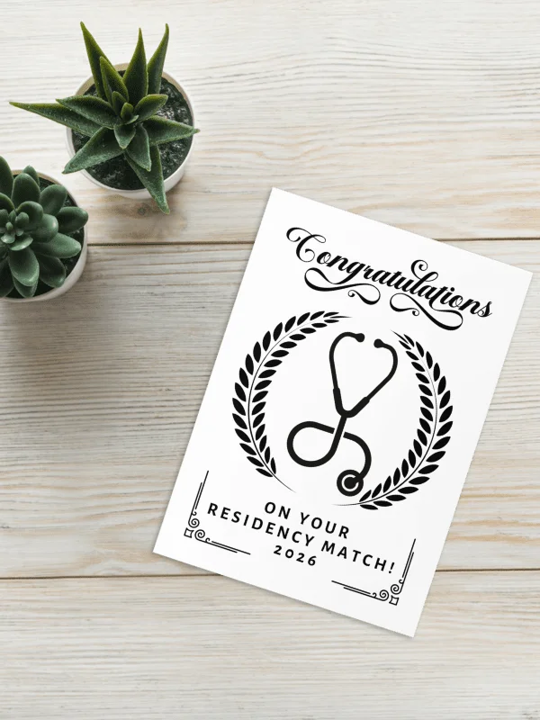 Match Day Card Congratulations Gift for Future Doctor Residency Match Present product image (10)