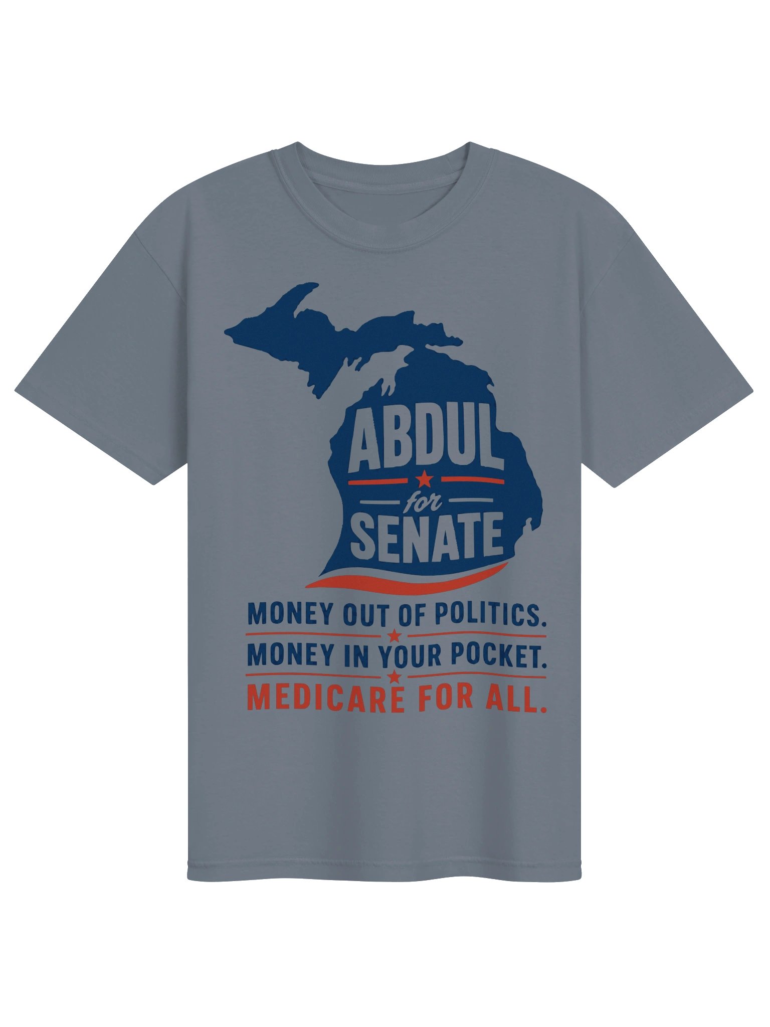 Abdul El Sayed For Senate Michigan 2026 Progressive Democrat Midterms T Shirt. Medicare For All product image (5)