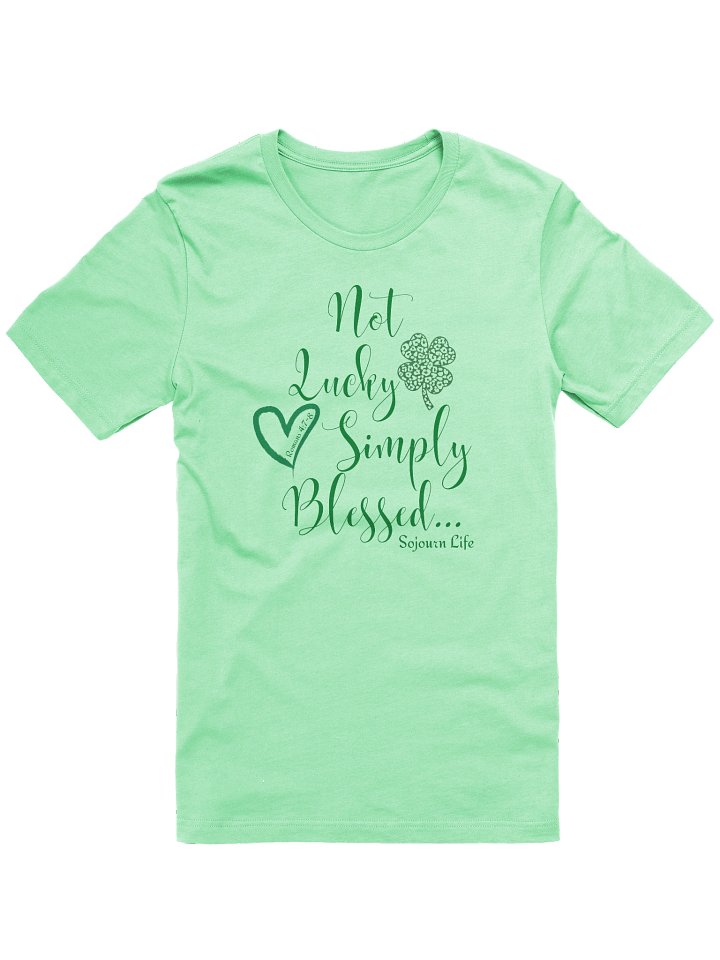 Not Lucky Blessed - Sojourn Life Ladies Soft TShirt product image (2)