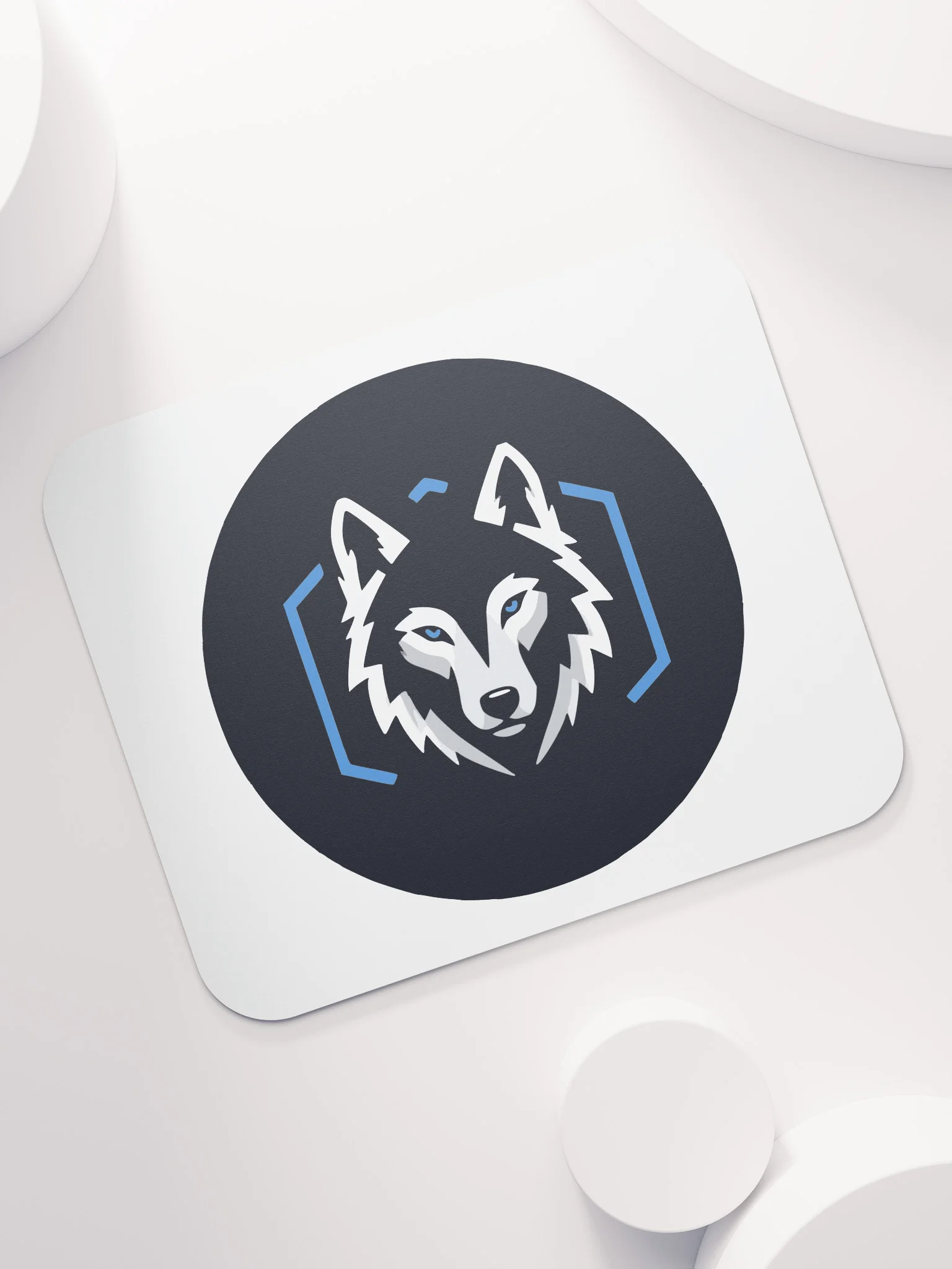 Blue-Eyed Wolf Logo Mouse Pad product image (7)