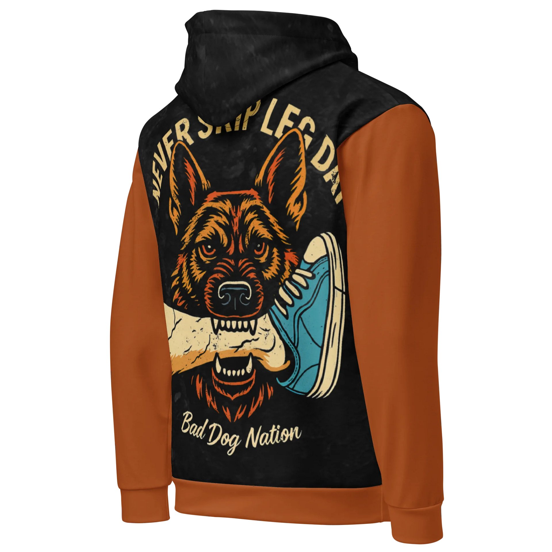 Never Skip Leg Day - Premium Adult Unisex All Over Print Hoodie product image (3)
