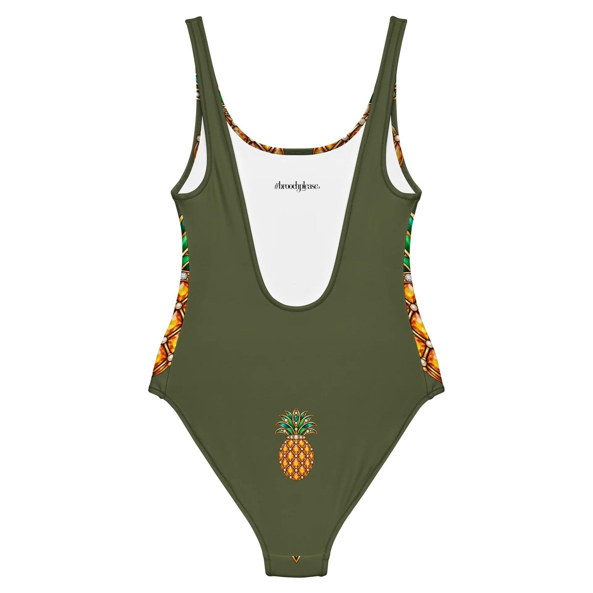 Tropical Pineapple All-Over Print Swimsuit product image (6)
