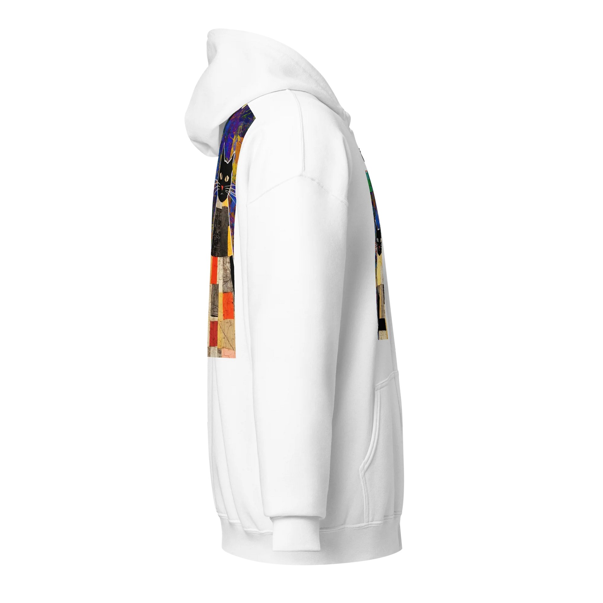 Patchwork Feline Dream Zip Hoodie product image (28)