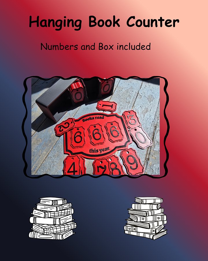 Ready to ship Books Read tracker product image (1)