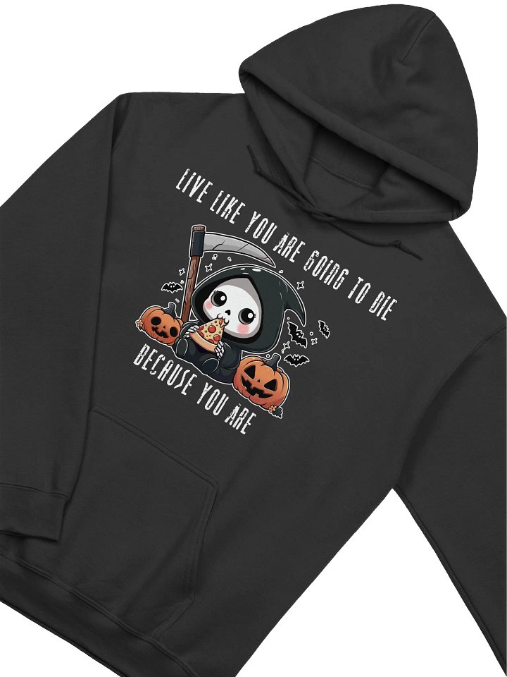 Grim Pizza Party Unisex Hoodie - Dark Colors product image (12)