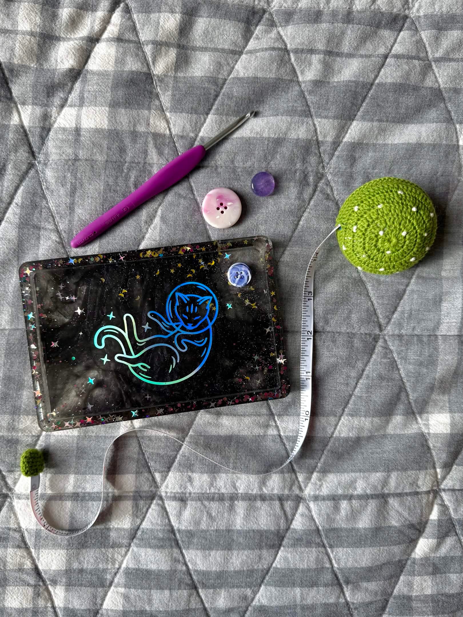 Galaxy Cat Rectangle Tray product image (1)